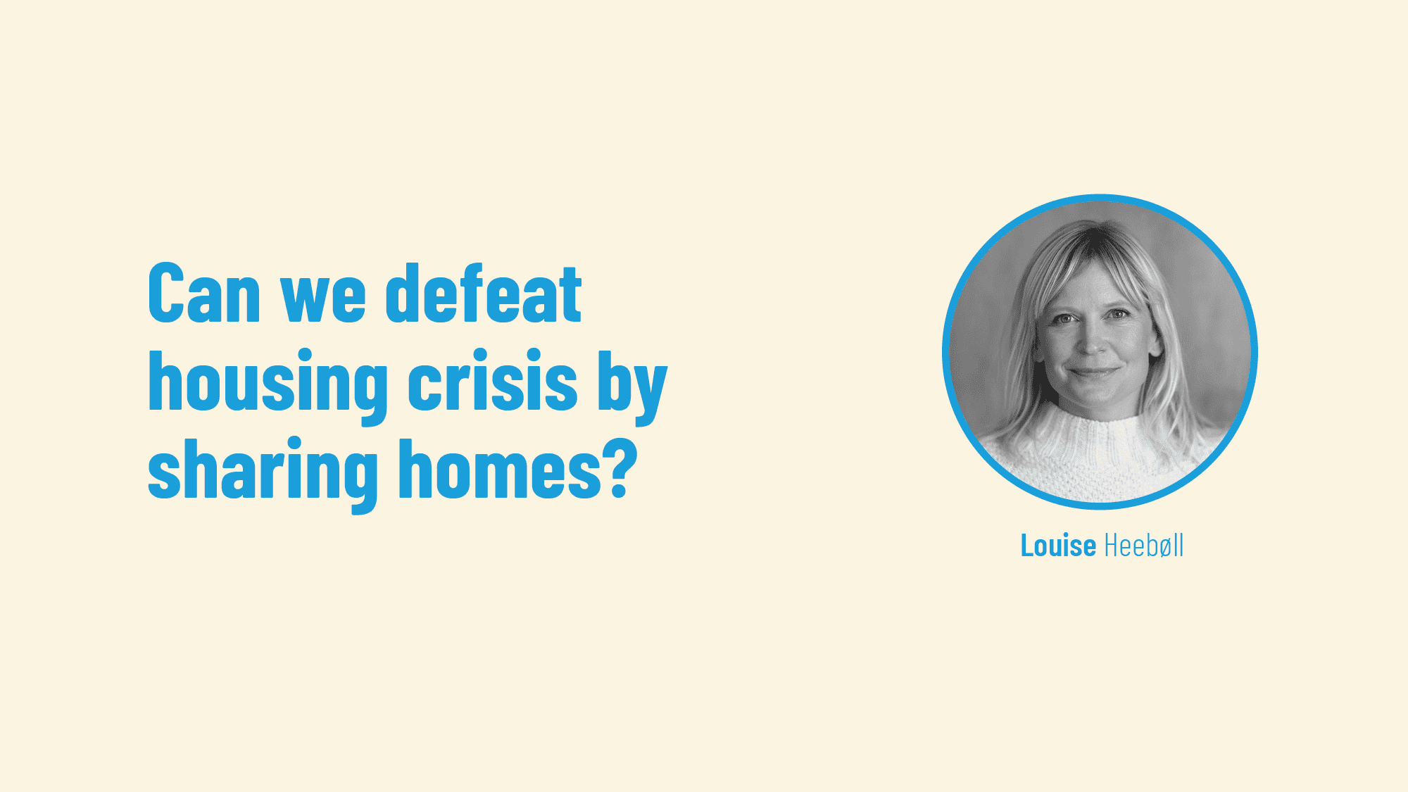 Can we defeat housing crisis by sharing homes?