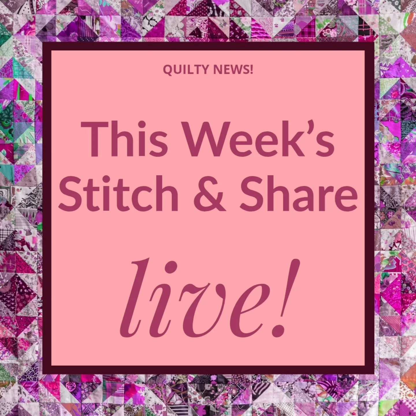 New newsletter just went out! 💌
Here&rsquo;s the quick update:

⭐ Pop Star quilt pattern is almost ready!
👜 I&rsquo;m clearing out my quilted bags &mdash; they&rsquo;re 50% off!
🧩 The 2026 Mosaics &amp; More BOM is open + free for now
🎥 And yes&h