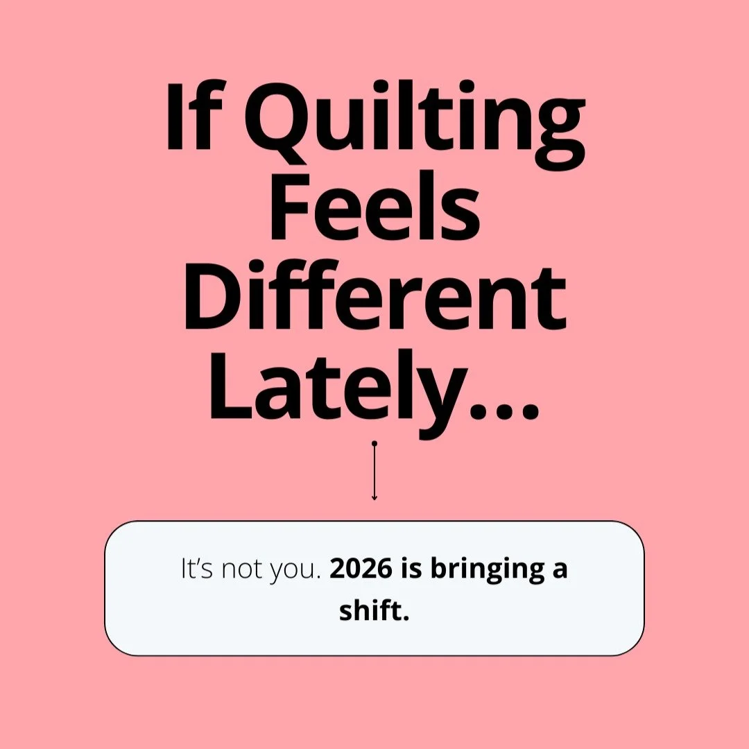 Quilting is quietly shifting as we head into 2026 &mdash; and if your quilts have started to feel a little busier or harder than they need to be, it&rsquo;s not just you.

We&rsquo;re moving away from stark white backgrounds and tiny, scrappy pieces&