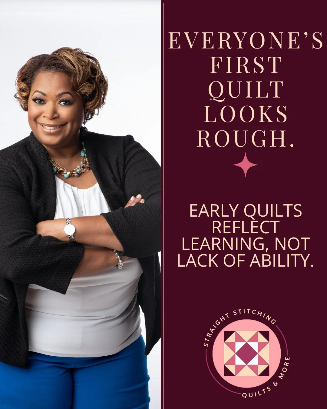 Do you still have your first quilt? What did it teach you?

#straightstitchingquilts #beginnerquilter #quilting #quiltpatterndesigner