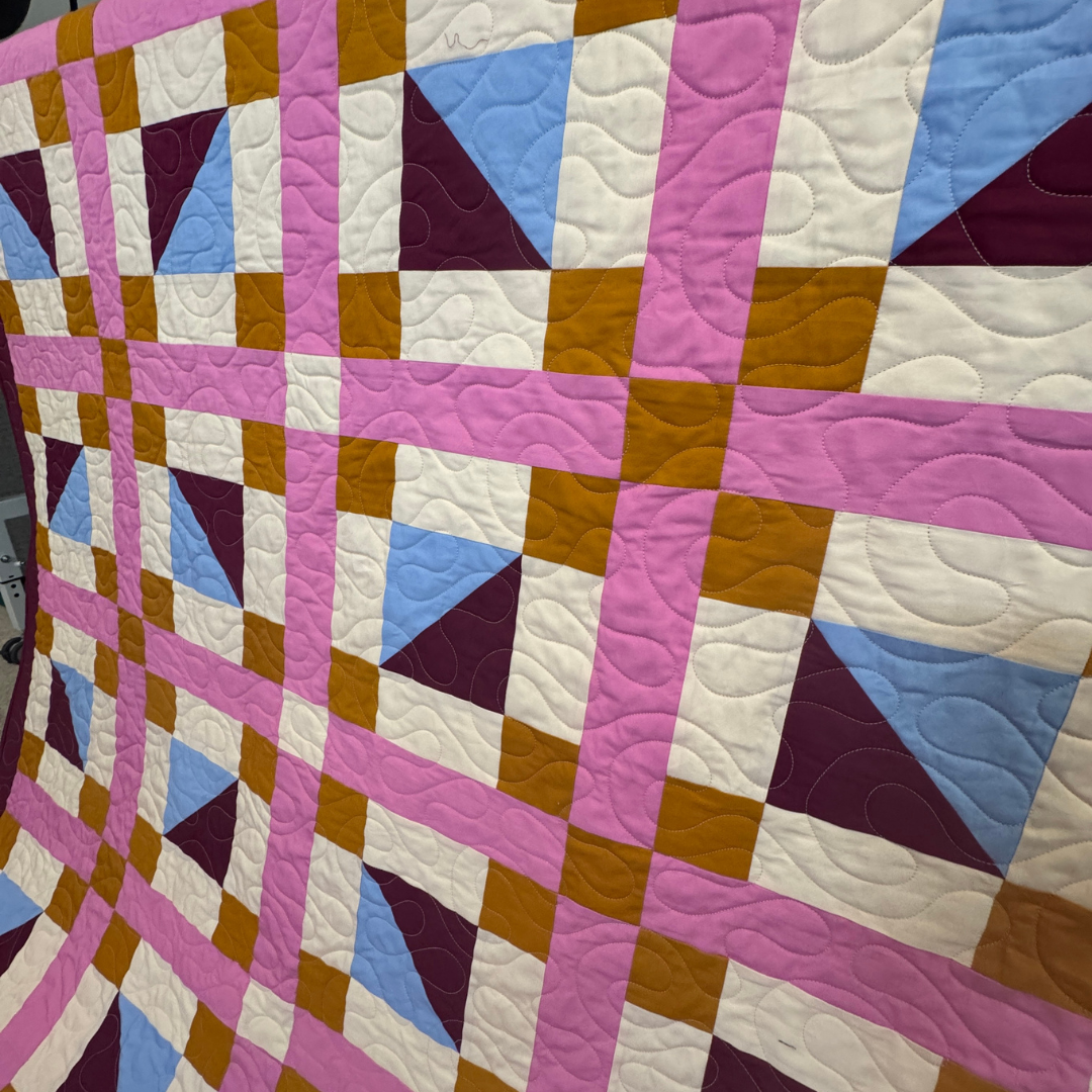 Geometric Glee | Geometric Quilt Pattern | Beginner | Straight Stitching