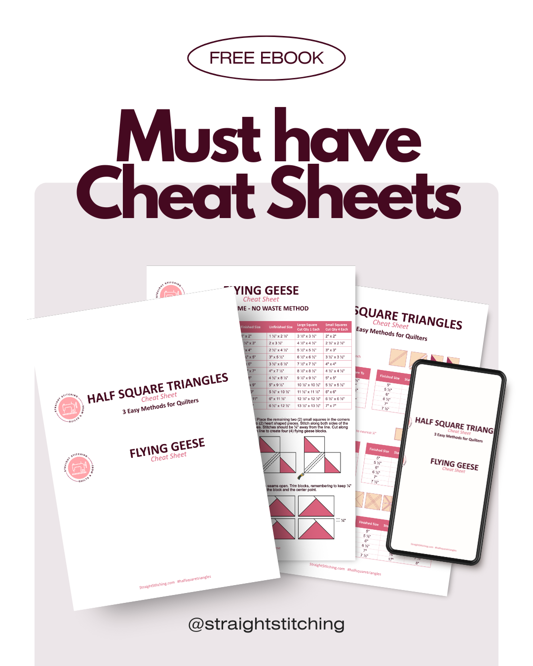 Cheat Sheet Lead Magnets Straight Stitching