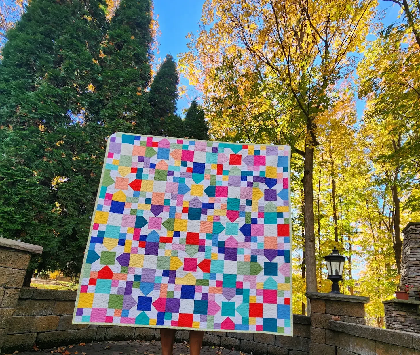 Confetti Garden Quilt Pattern (fat quarter, scrappy)