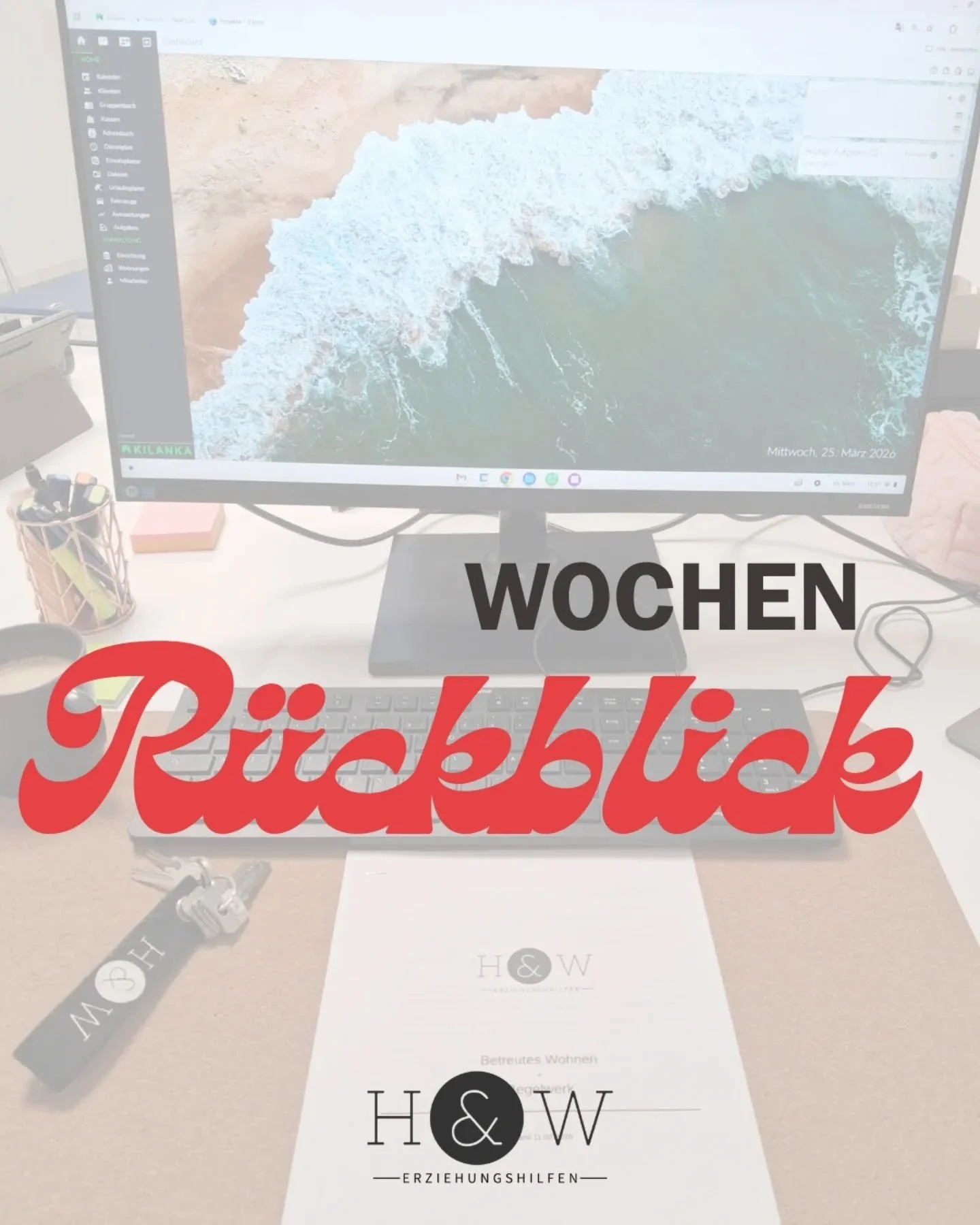 MO: Unser Feel-Good Manager leistet uns Gesellschaft. 

DI: Ein Zuhause auf Zeit mit Herz und Verstand. 

MI: Team Nettetal: Mittwochs ist Austauschzeit &ndash; f&uuml;r eine optimale, individuelle Unterst&uuml;tzung unserer Klienten 

DO: Manchmal i
