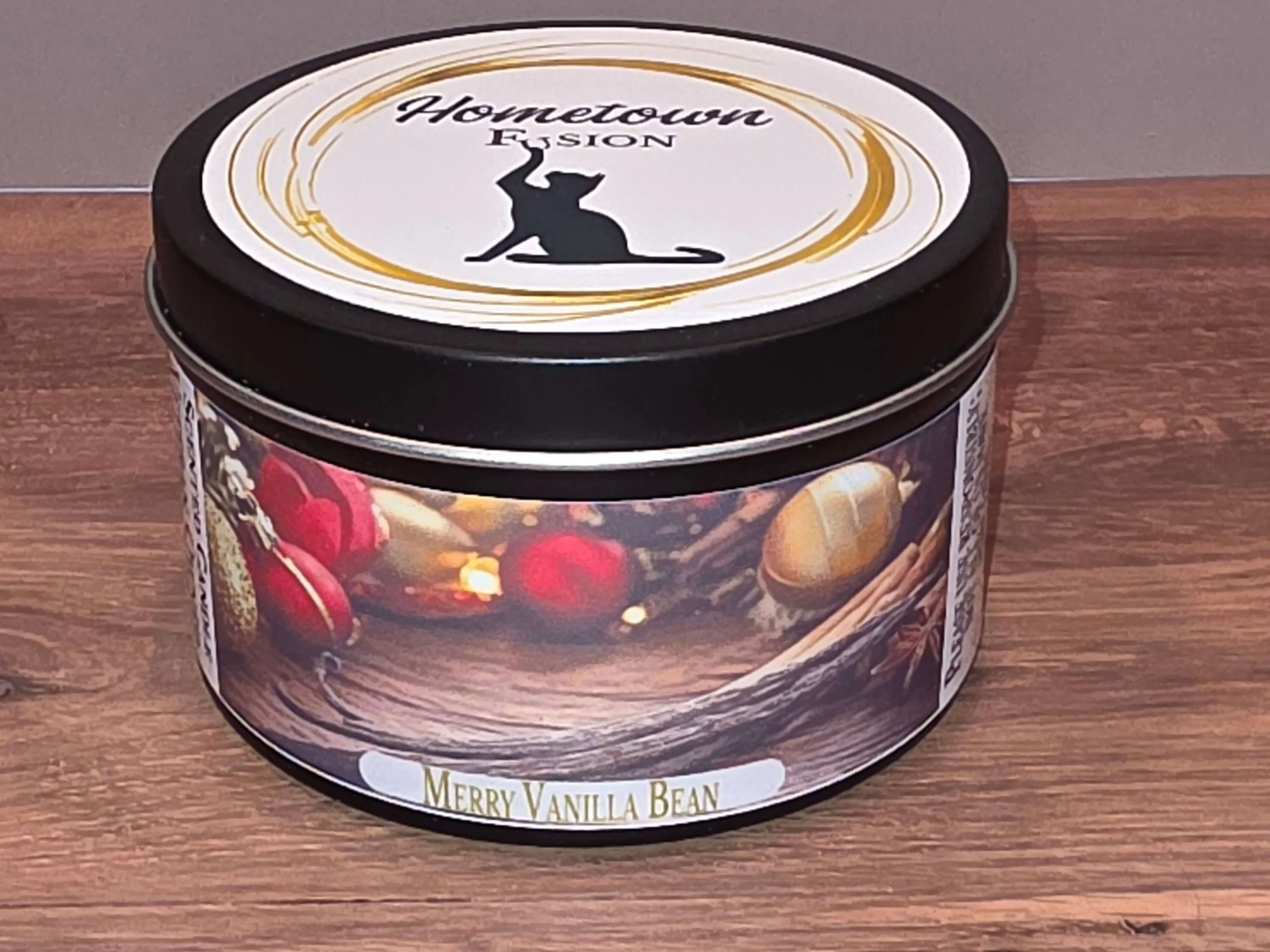 Merry Vanilla Bean Candle Tin (6oz)