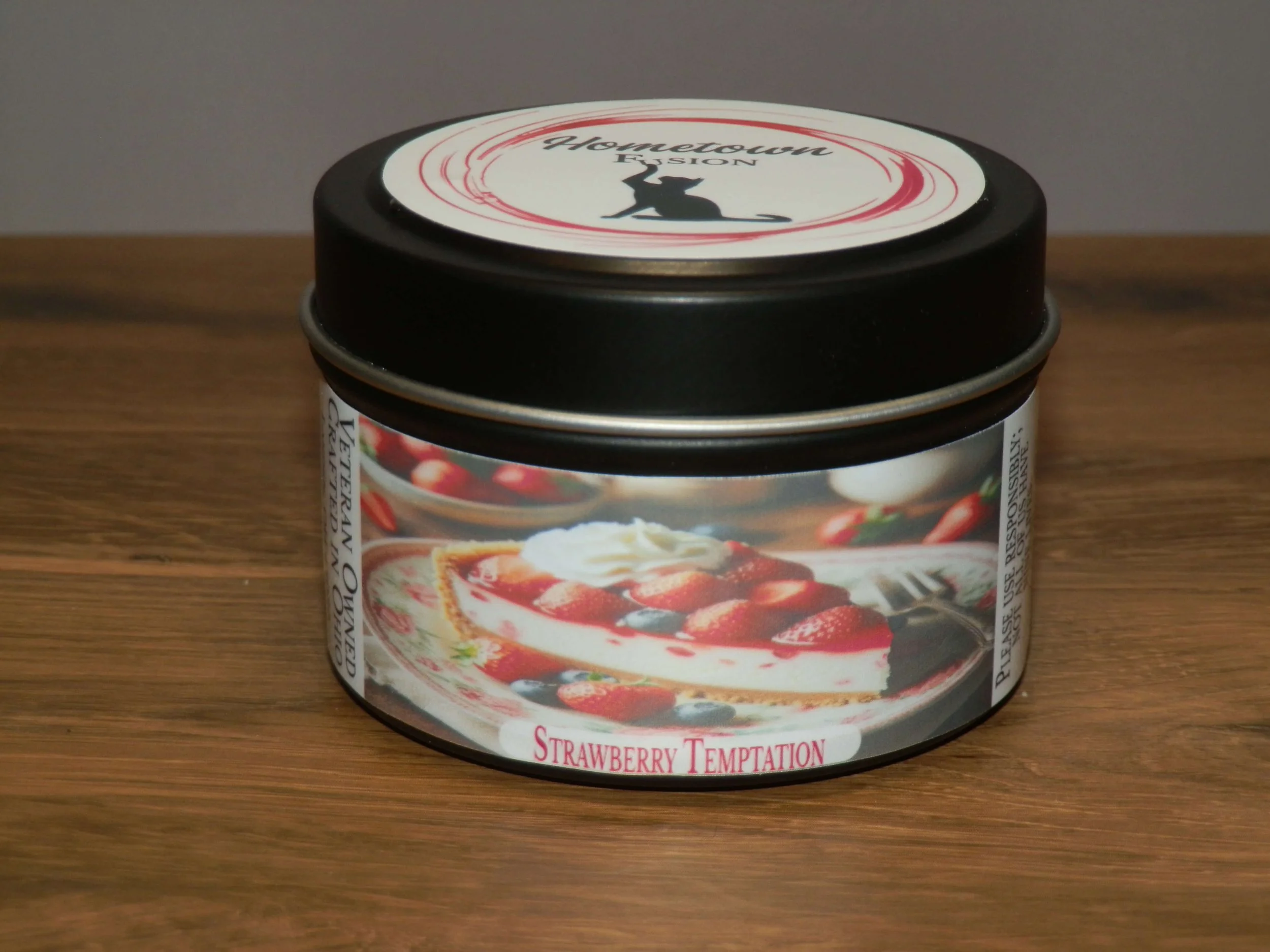 Strawberry Temptation Candle Tin (3oz)