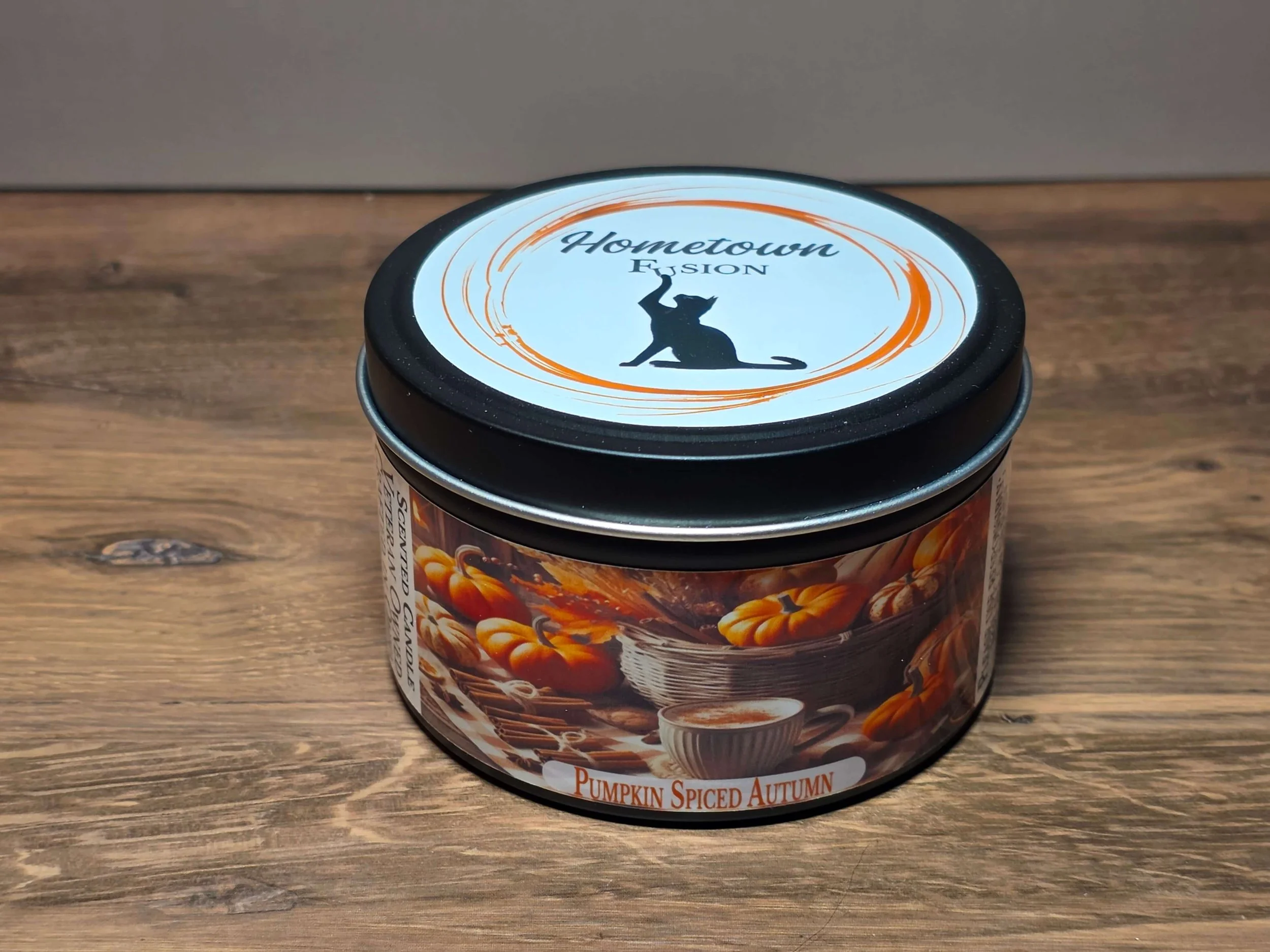 Pumpkin Spiced Autumn Candle Tin (6oz)