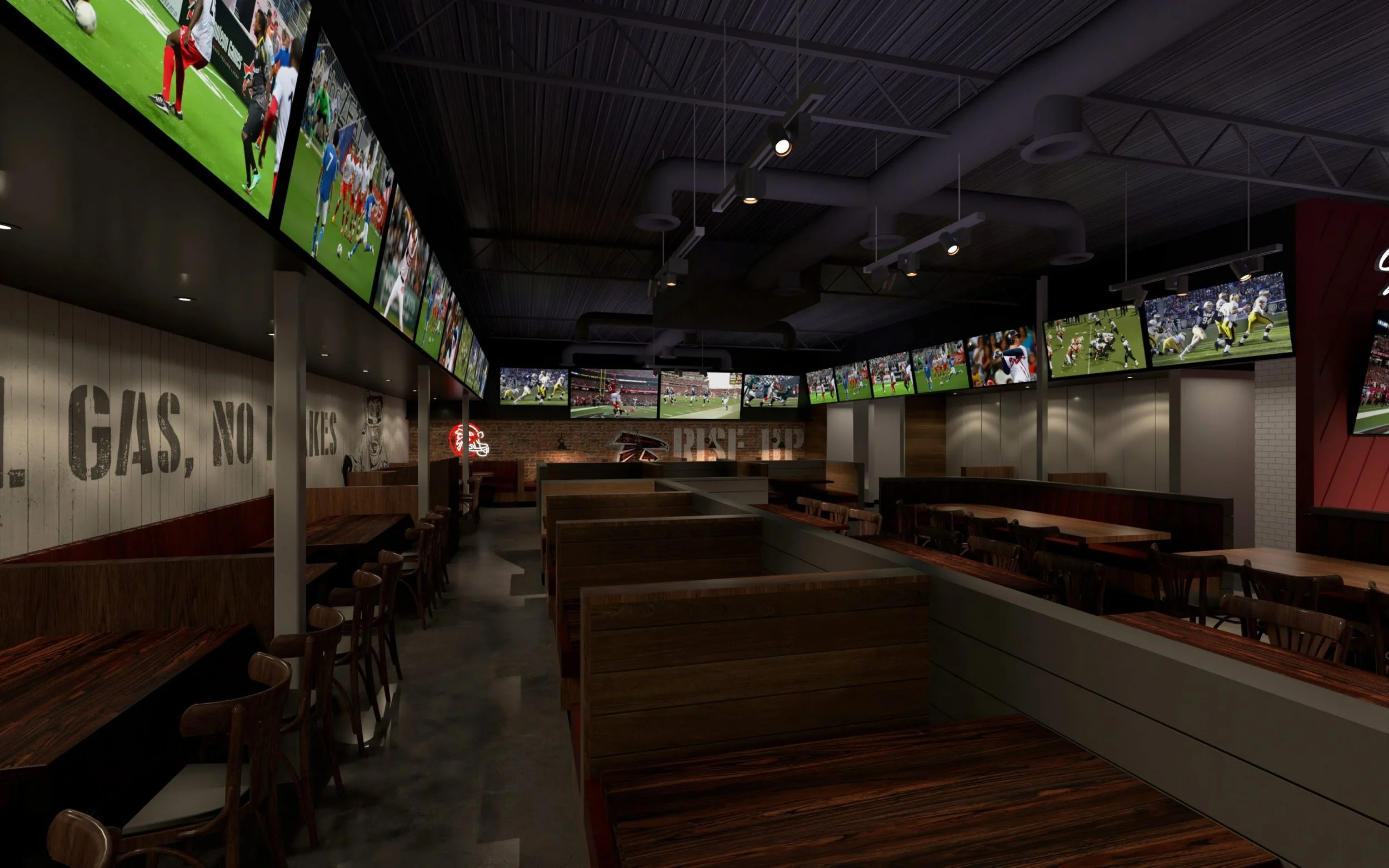 An image of Sports Cafe's interior 02