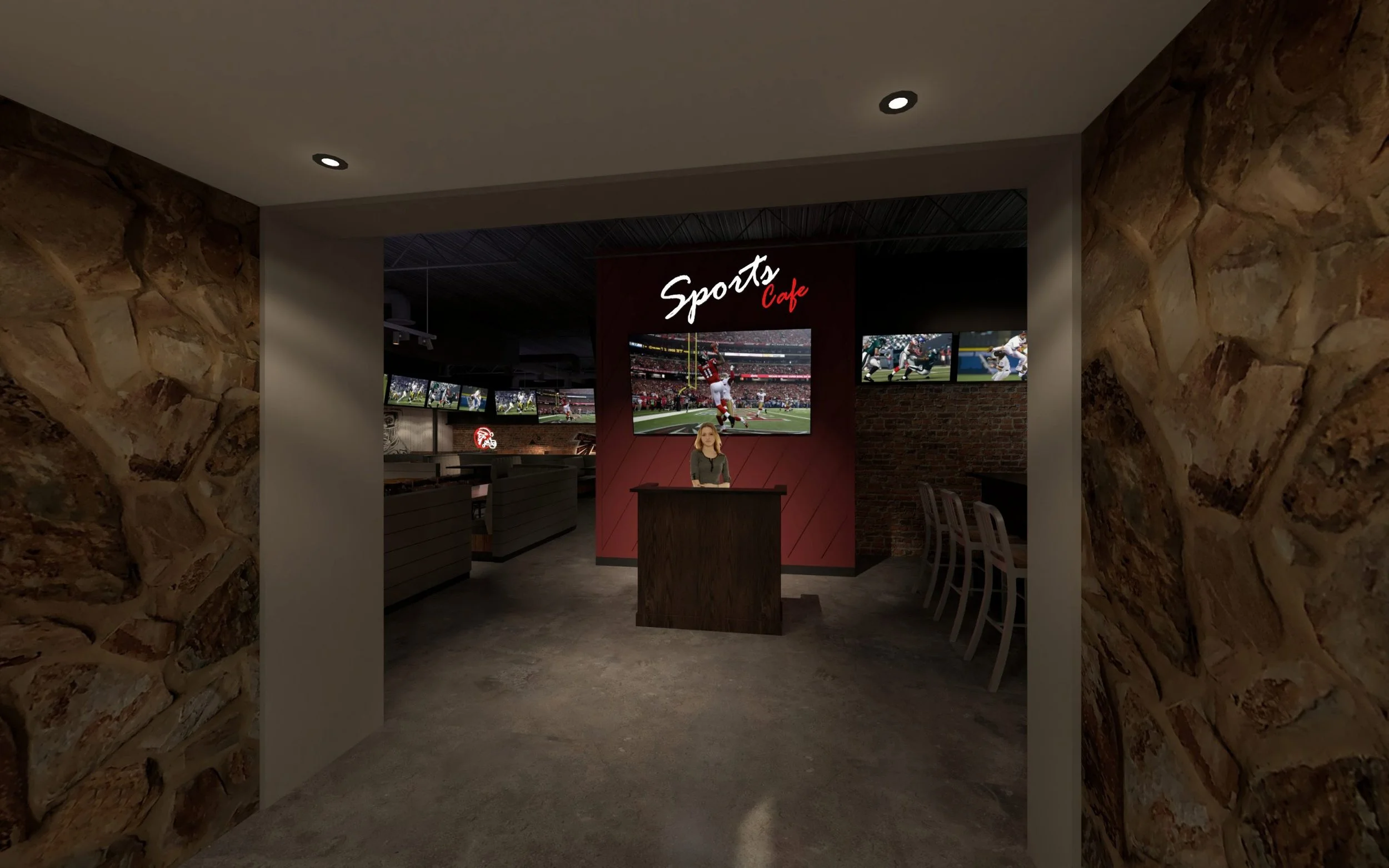 An image of Sports Cafe's interior 05