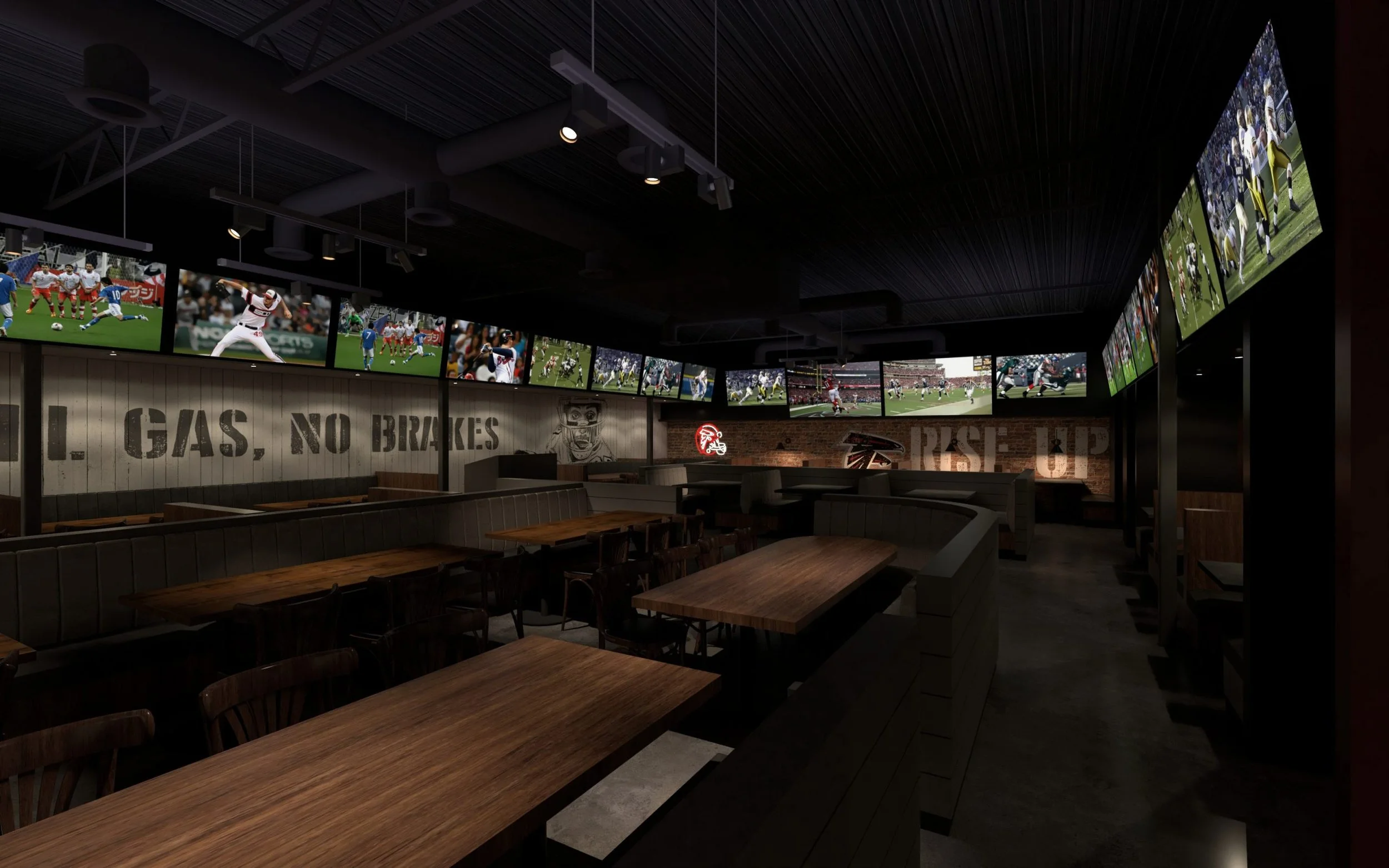 An image of Sports Cafe's interior 04