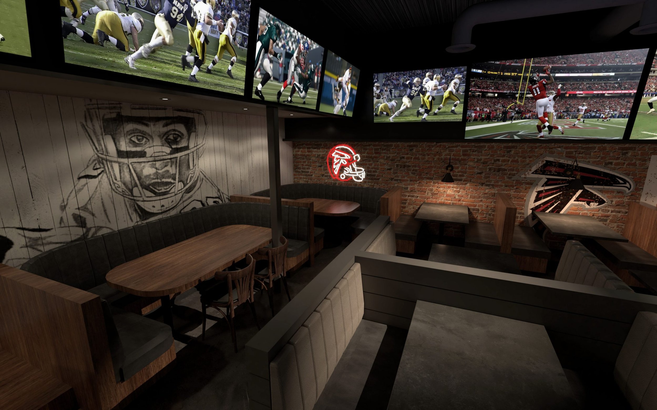 An image of Sports Cafe's interior 03
