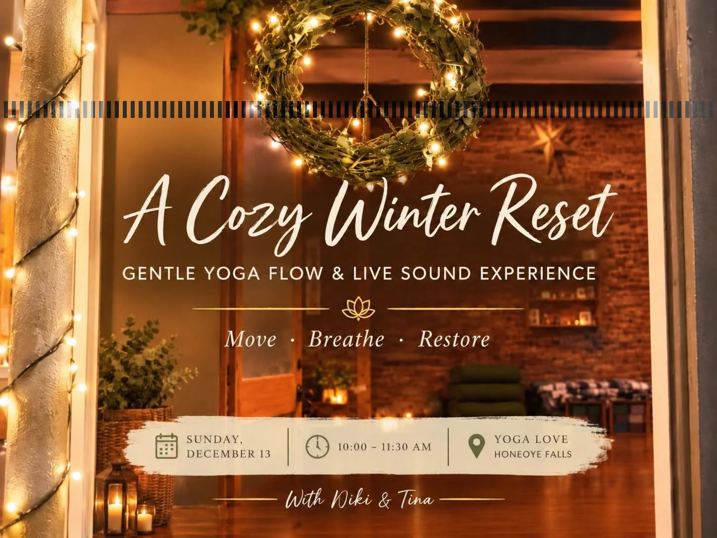 A Cozy Winter Reset: Gentle Yoga & Sound Bath