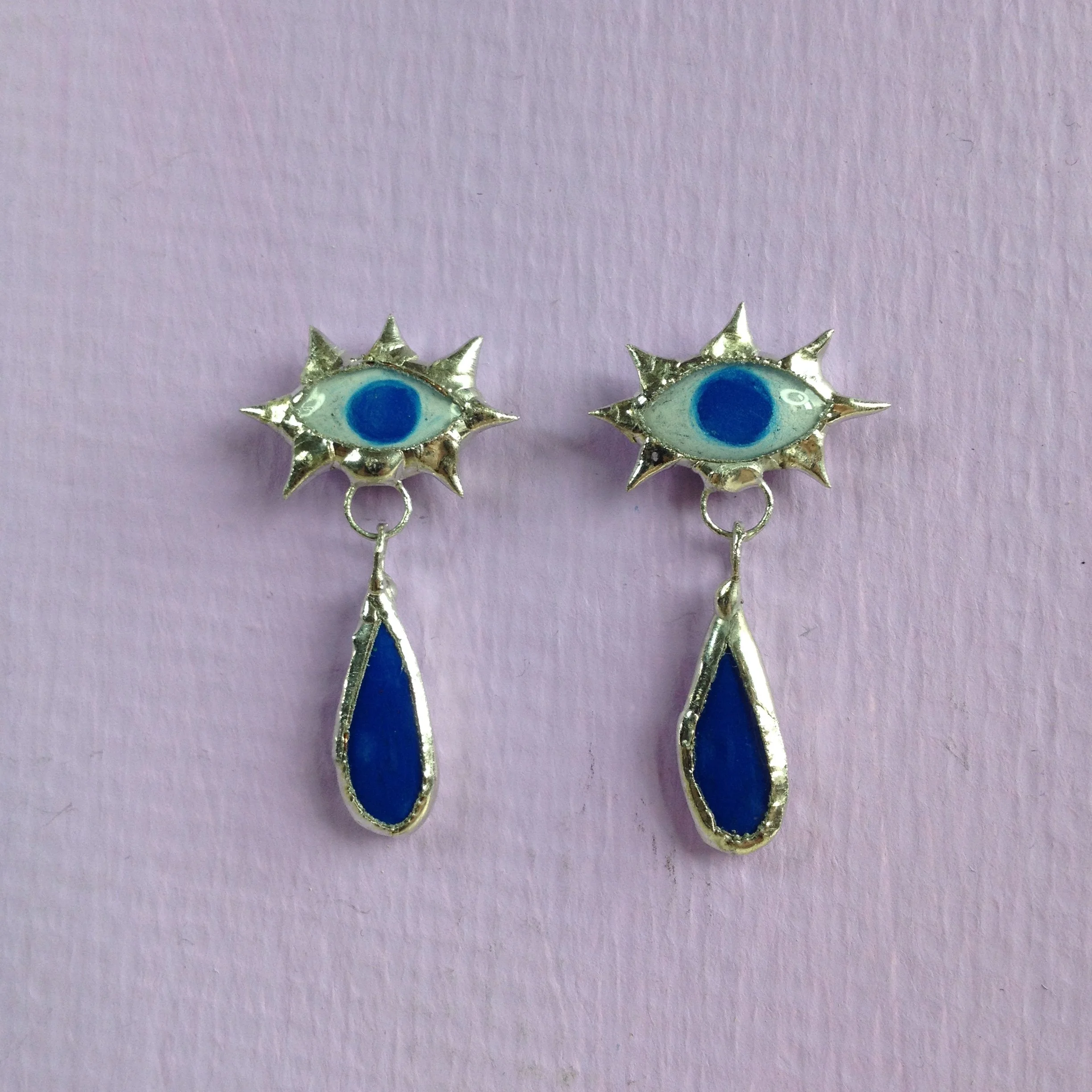 crying eye earrings