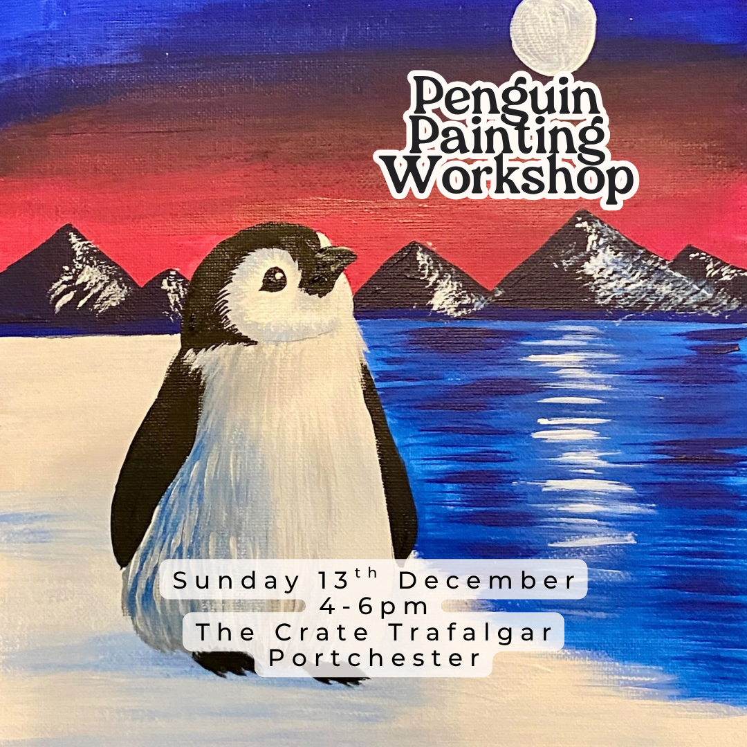 Penguin Sunday Afternoon Painting Workshop at The Crate Trafalgar