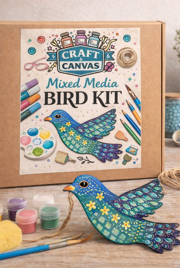 Mixed Media Birds Kit