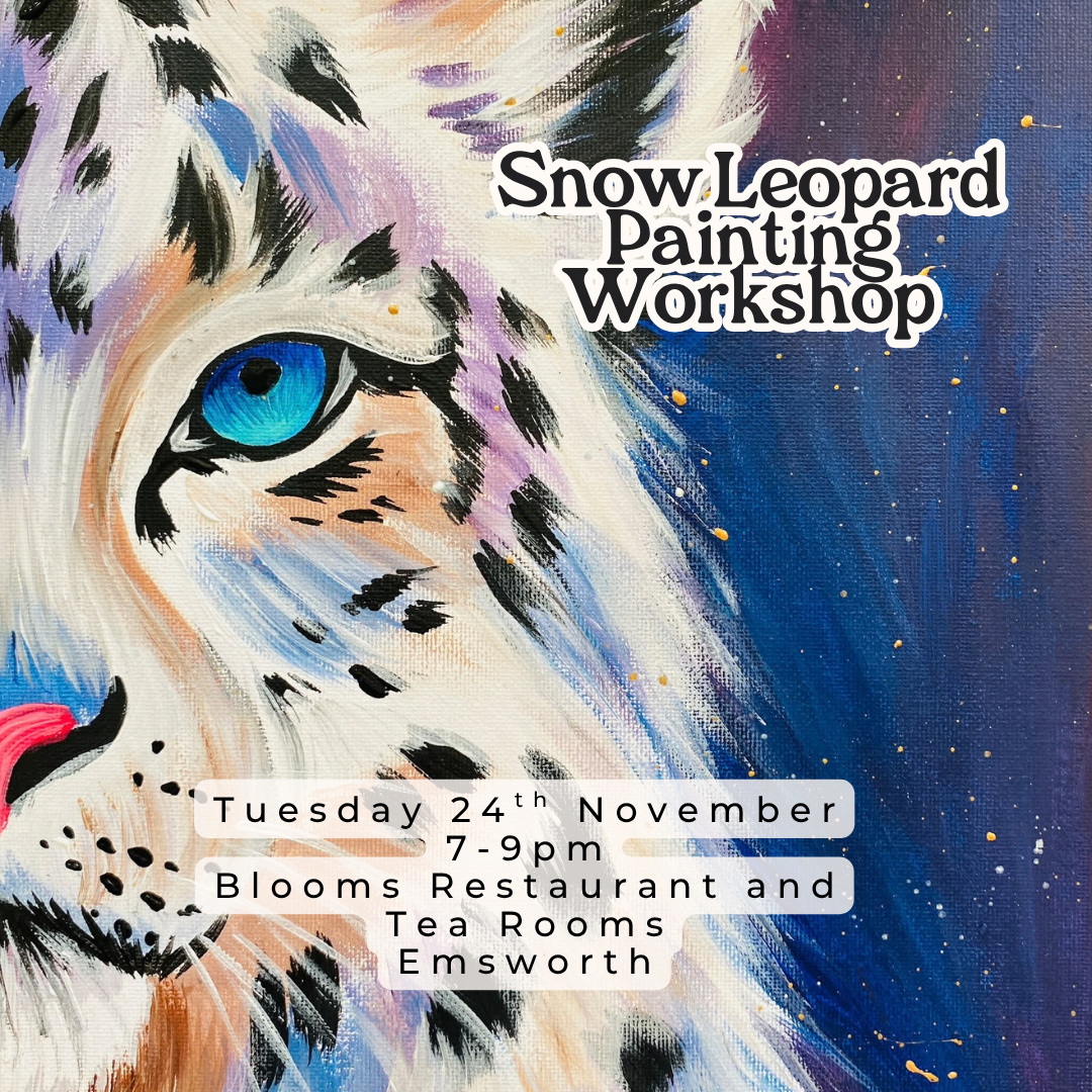Snow Leopard Painting Workshop at Blooms