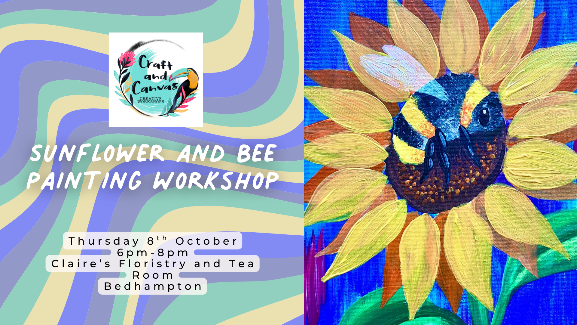 Sunflower and Bee Banner.png