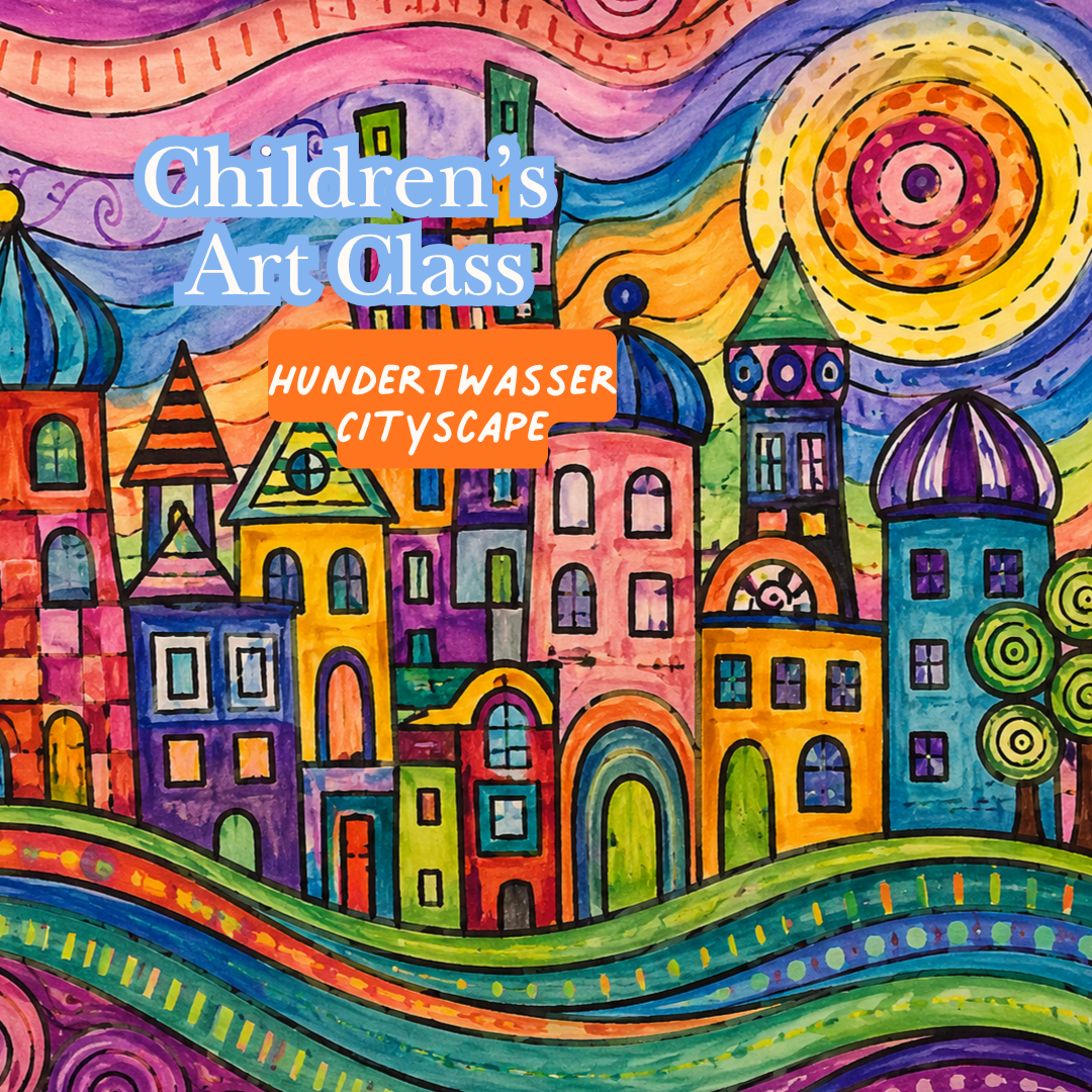Hundertwasser-Inspired Cityscape