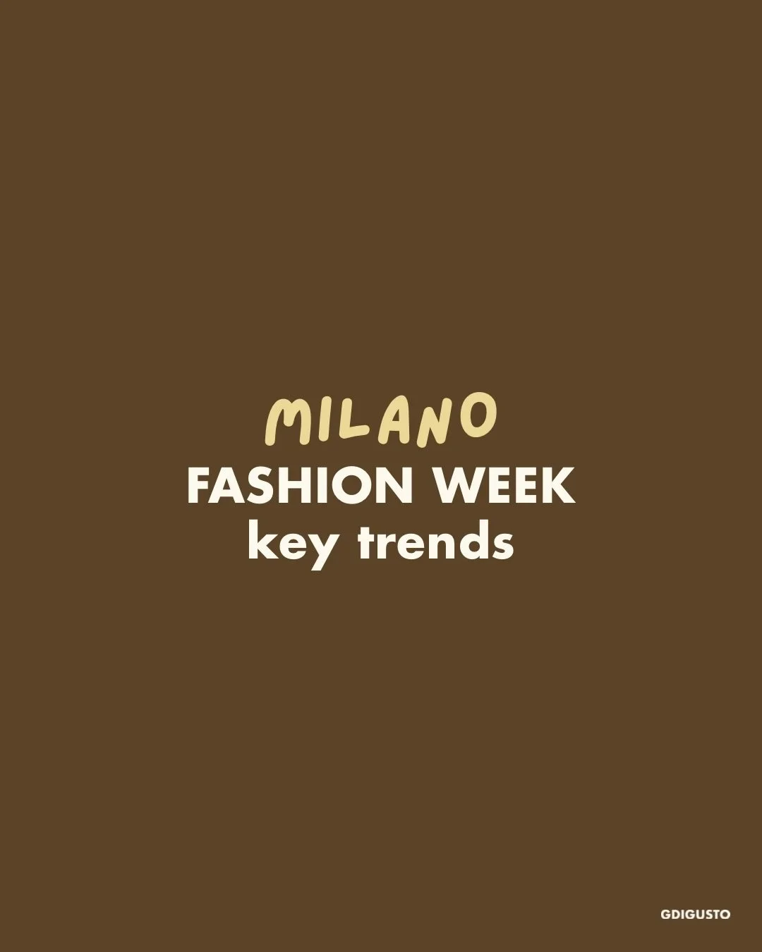 5 tendenze della Milano Fashion Week che ho messo insieme per voi dopo aver guardato tutte le sfilate. 

/Sono GDIGUSTO e rendo pi&ugrave; facile il tuo rapporto con la moda!

#milanofashionweek #moda #ss27 #tendenzemoda