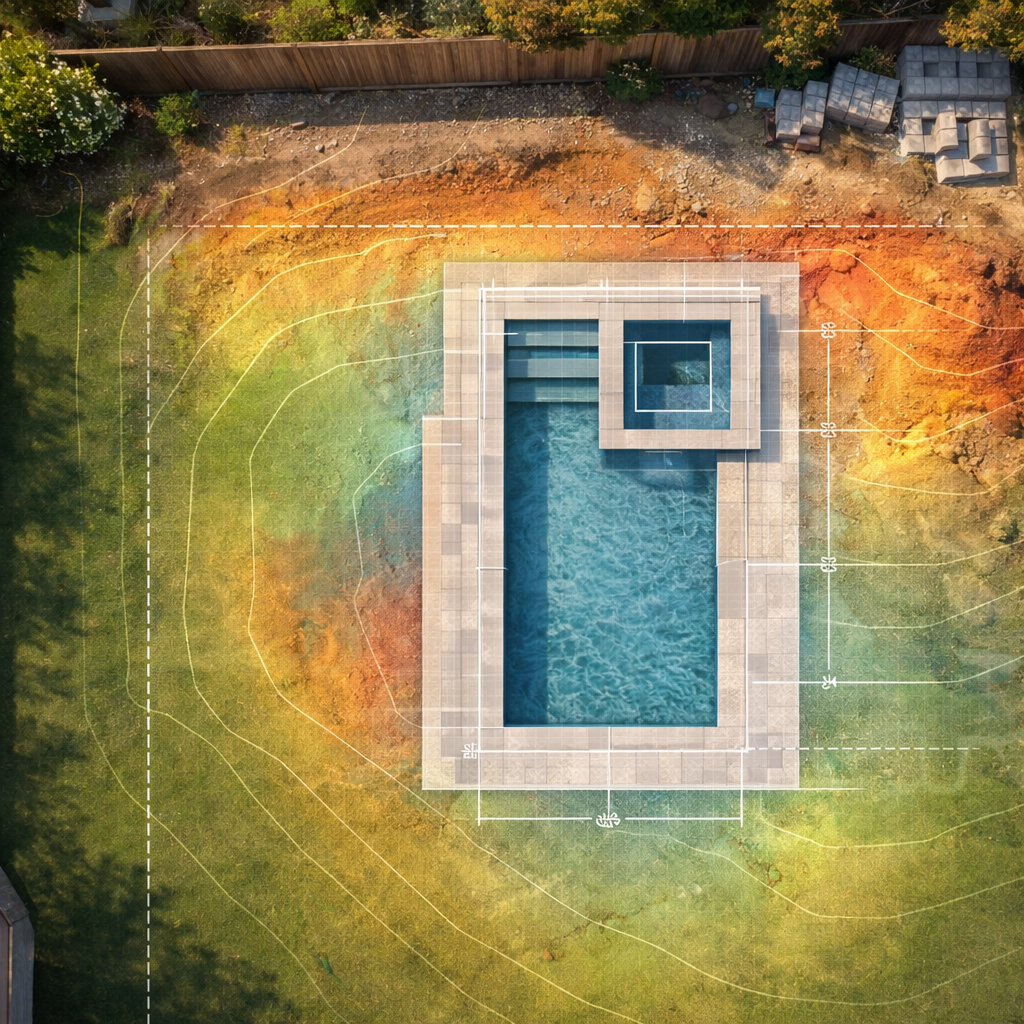 Faster Pool Designs Start with Better Site Data: How Drone Photogrammetry Helps Builders Win