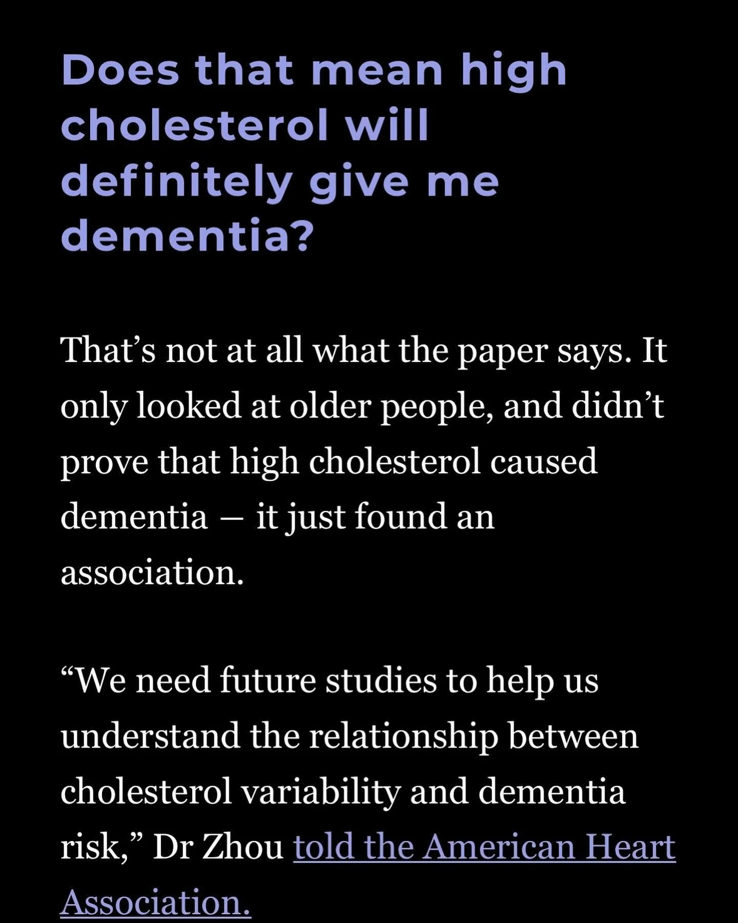 Very interesting read! Source to the article is in my bio, but here&rsquo;s the link too: https://apple.news/Ay5uXjf8BQpmRmYepPhGdWQ

Your health begins #FromHearttoHead

Which means your cardiovascular health matters now in order to prevent diseases
