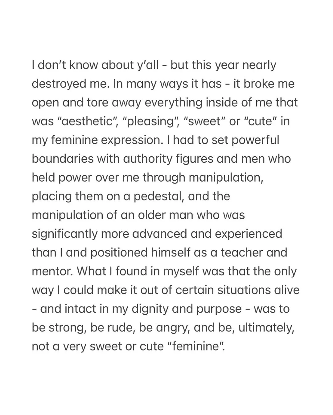 If this resonates I invite you to follow 💕 the real journey of liberation is not always pretty, cute and aesthetic. Our commitment to realness is our commitment to being here. Much love, beautiful beings ❤️