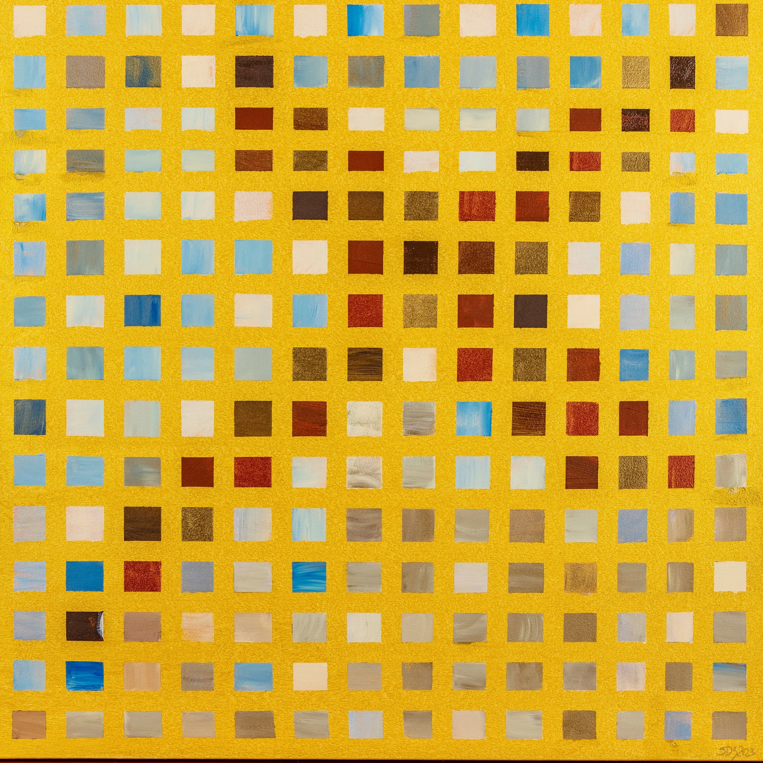 STATION VII: The Weight of Being Misunderstood
Scripture: Mark 15:20
Scripture Interpretation Jesus lifts the cross and walks forward despite rejection. Description Layered grids express burden and strength interwoven. For Your Life If your work feel