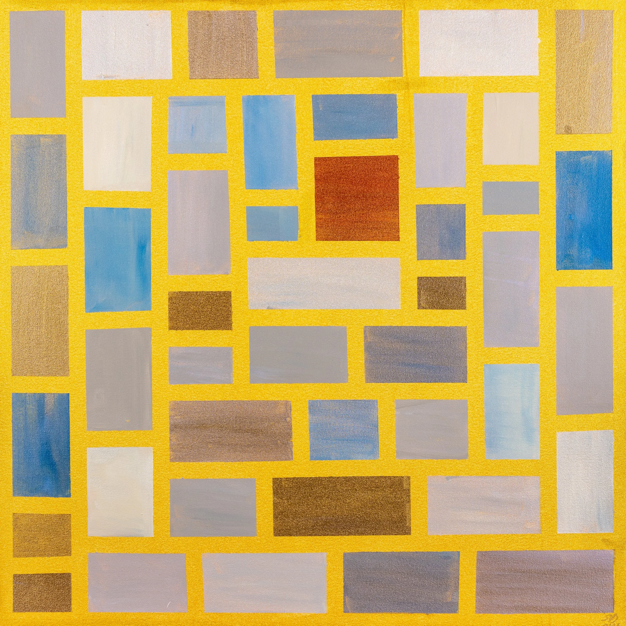 STATION XIV: The Womb of Becoming
Scripture: Luke 23:50 to 54
Scripture Interpretation Jesus is placed in the tomb. Waiting begins. Hidden life gathers in darkness. Description Deep hues cradle concealed light. What appears buried is gestating. For Y