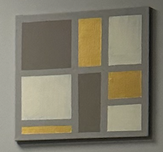 Deconstructed Prayer (2025) Acrylic on canvas
16 x 16
$320

Deconstructed Prayer is an earthy meditation on faith stripped of polish and pretense. Rendered in taupe, gold, white, and moss, the piece is grounded, open, and intentionally uncontained. T