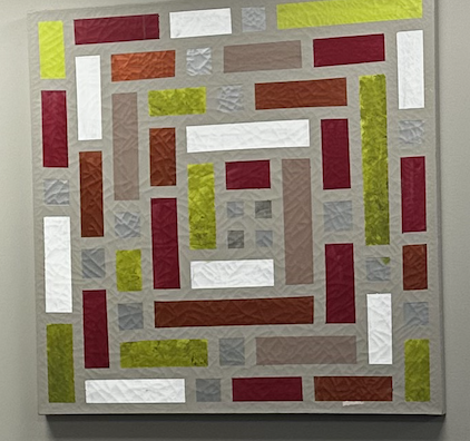 Framing Health (2025) Acrylic on canvas
33 x 33 inches
$1361
This painting traces a journey of vitality through red, white, green, and silver, honoring the layered pathways of health within the body. Each color reflects a dimension of life force: mov