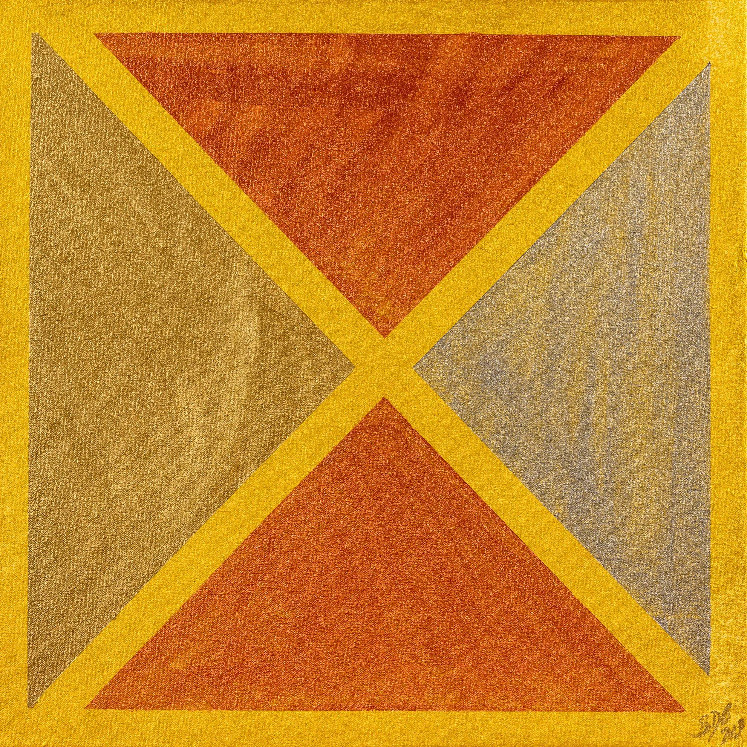 STATION III: When Love Is Wounded
Scripture: Luke 22:47 to 48
Scripture Interpretation A kiss becomes betrayal. Soldiers close in. Trust fractures under fear. Description Crossing lines form an X of broken relationship. Intimacy becomes injury. For Y