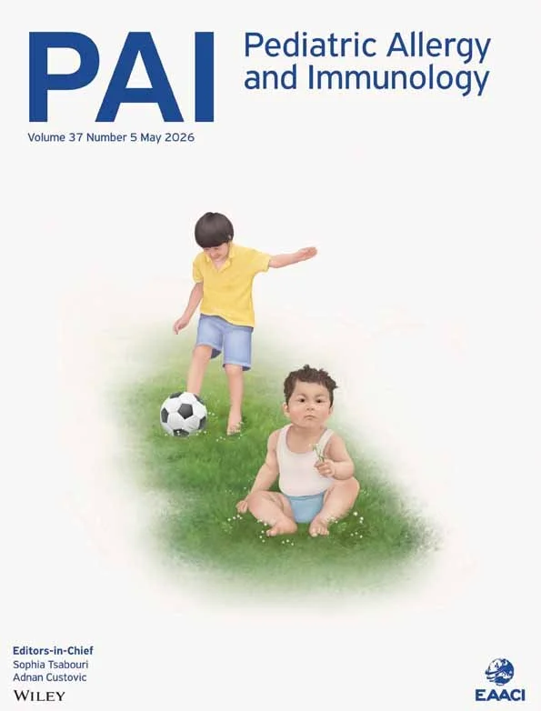 New Publication in Pediatric Allergy and Immunology