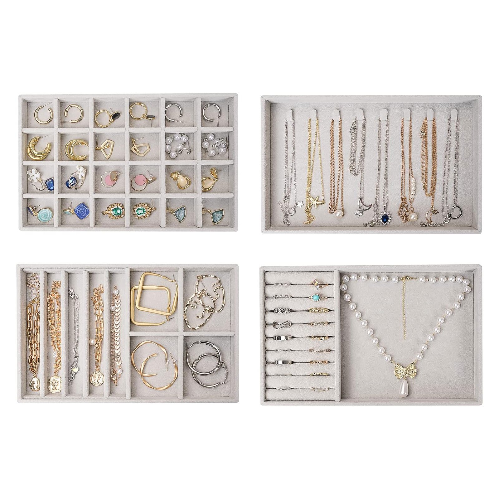 Velvet Jewelry Trays