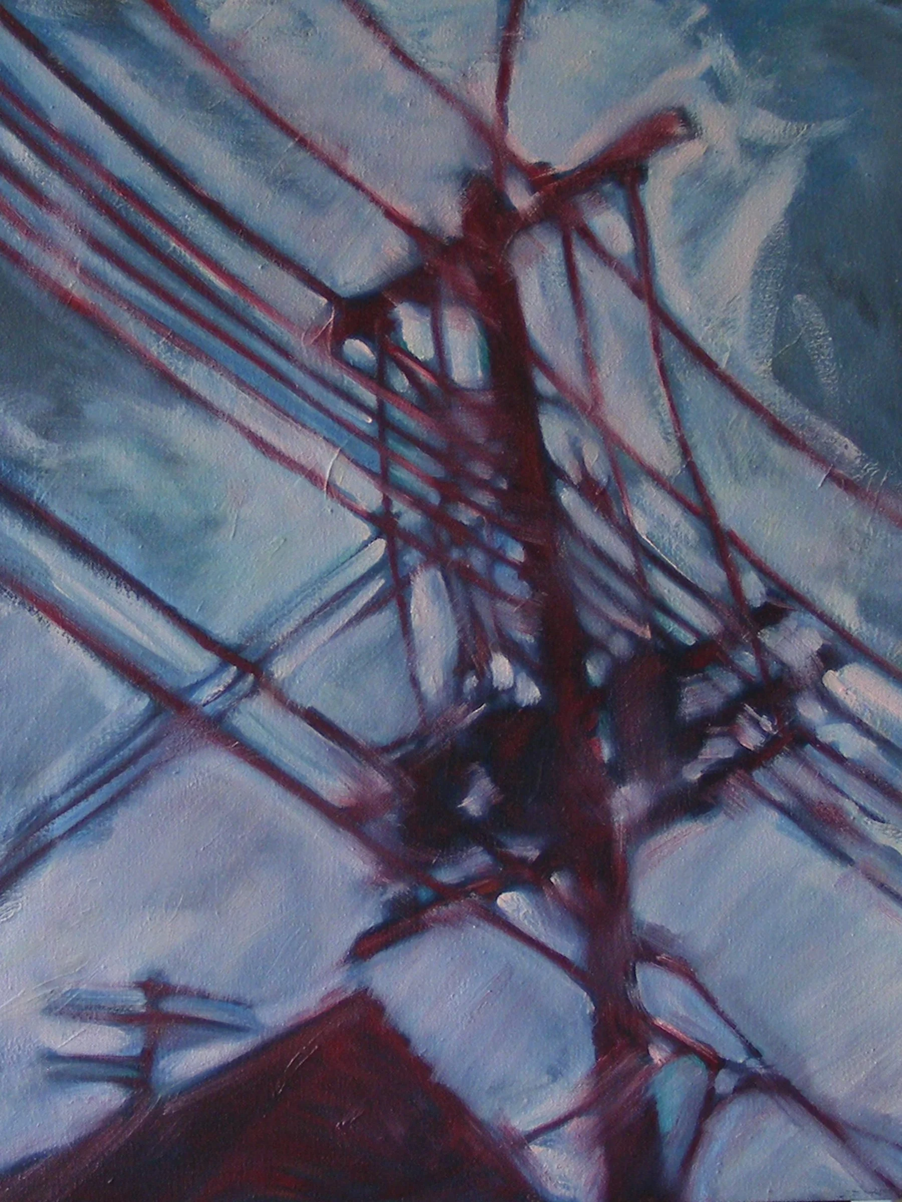 Cruciform in Red and Blue