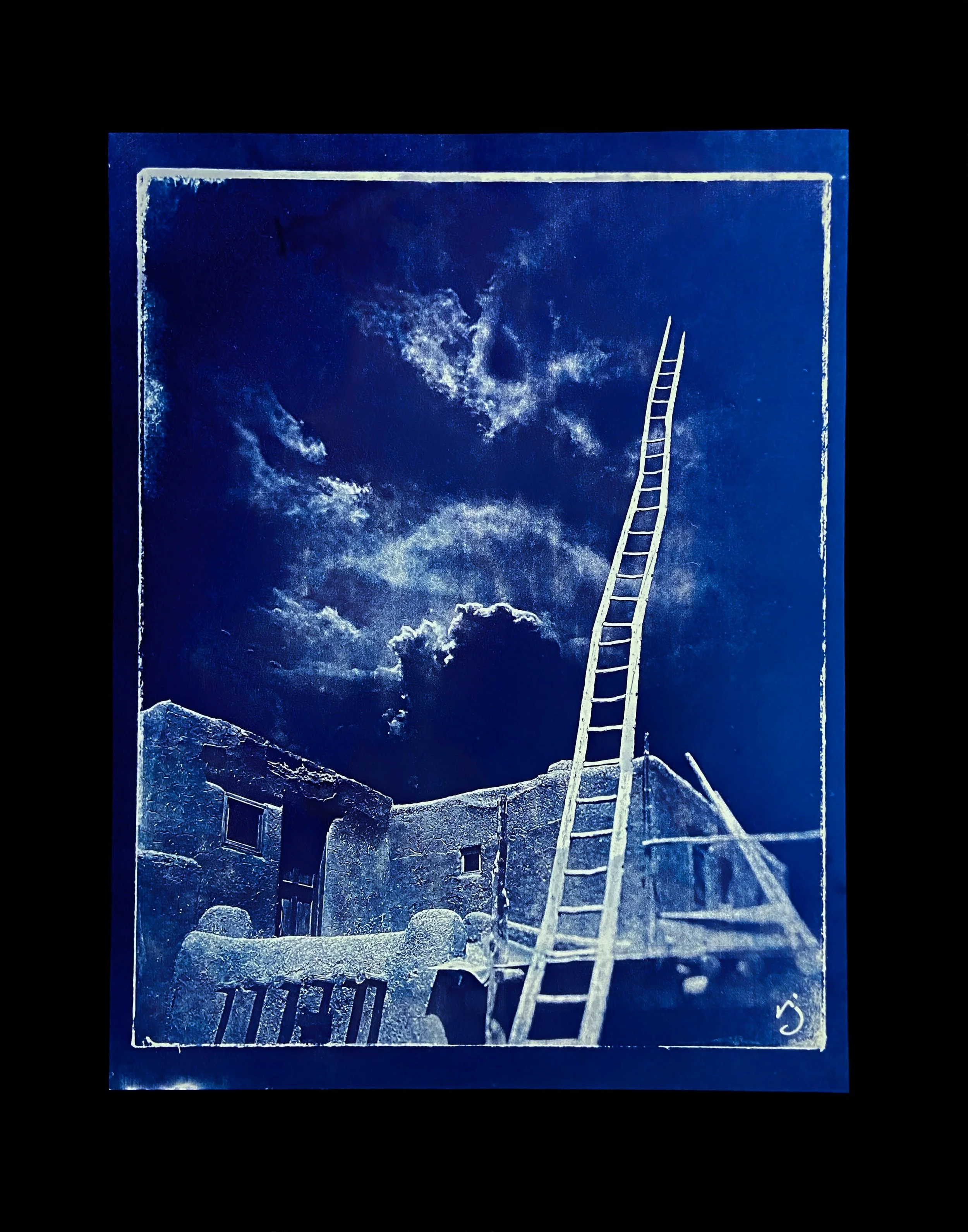 "260512 Taos Ascension" (G1) - 8.5X11" Image on 11x14" Glass, Framed