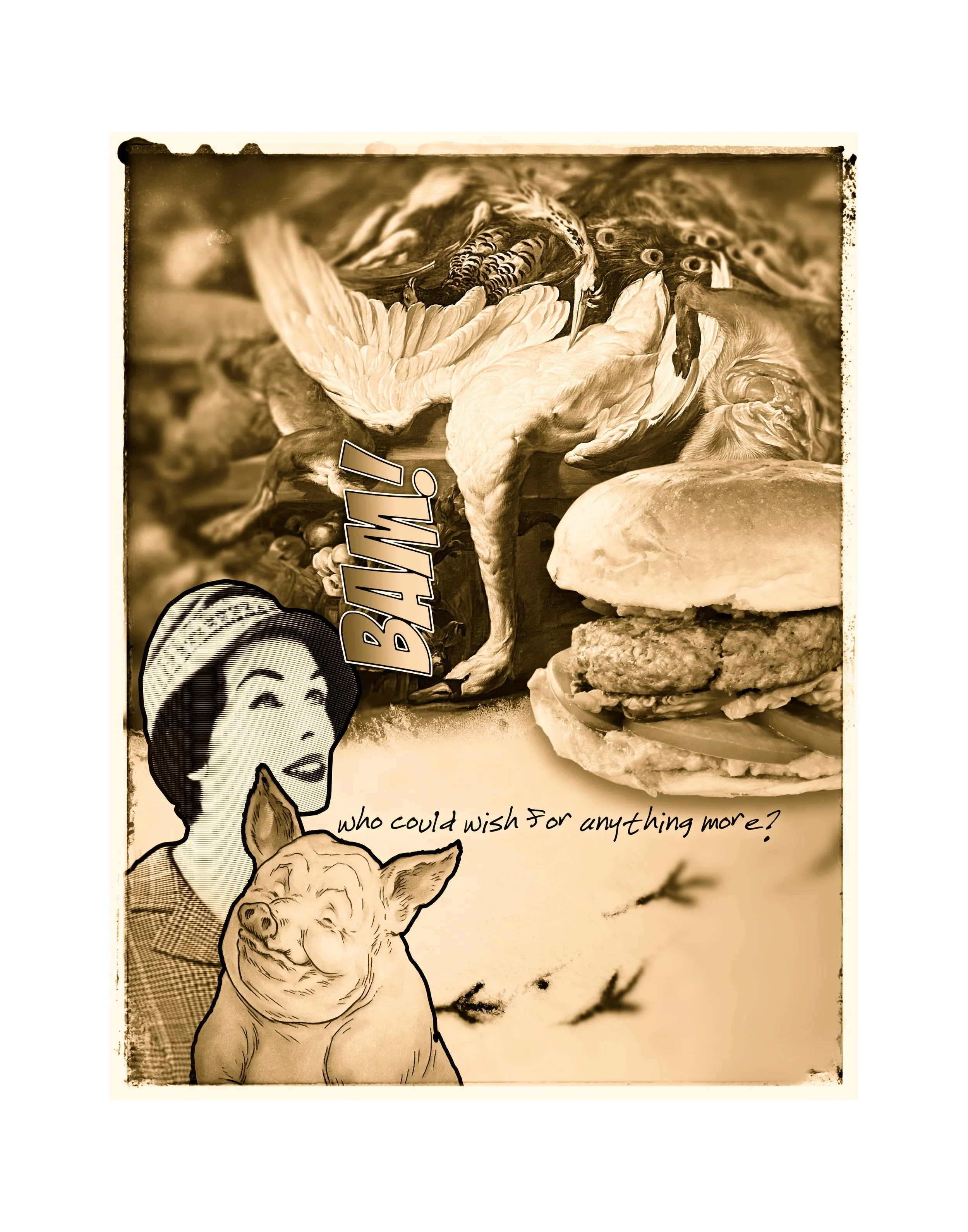 250213 An Undying Pig (Sepia Reproduction)
