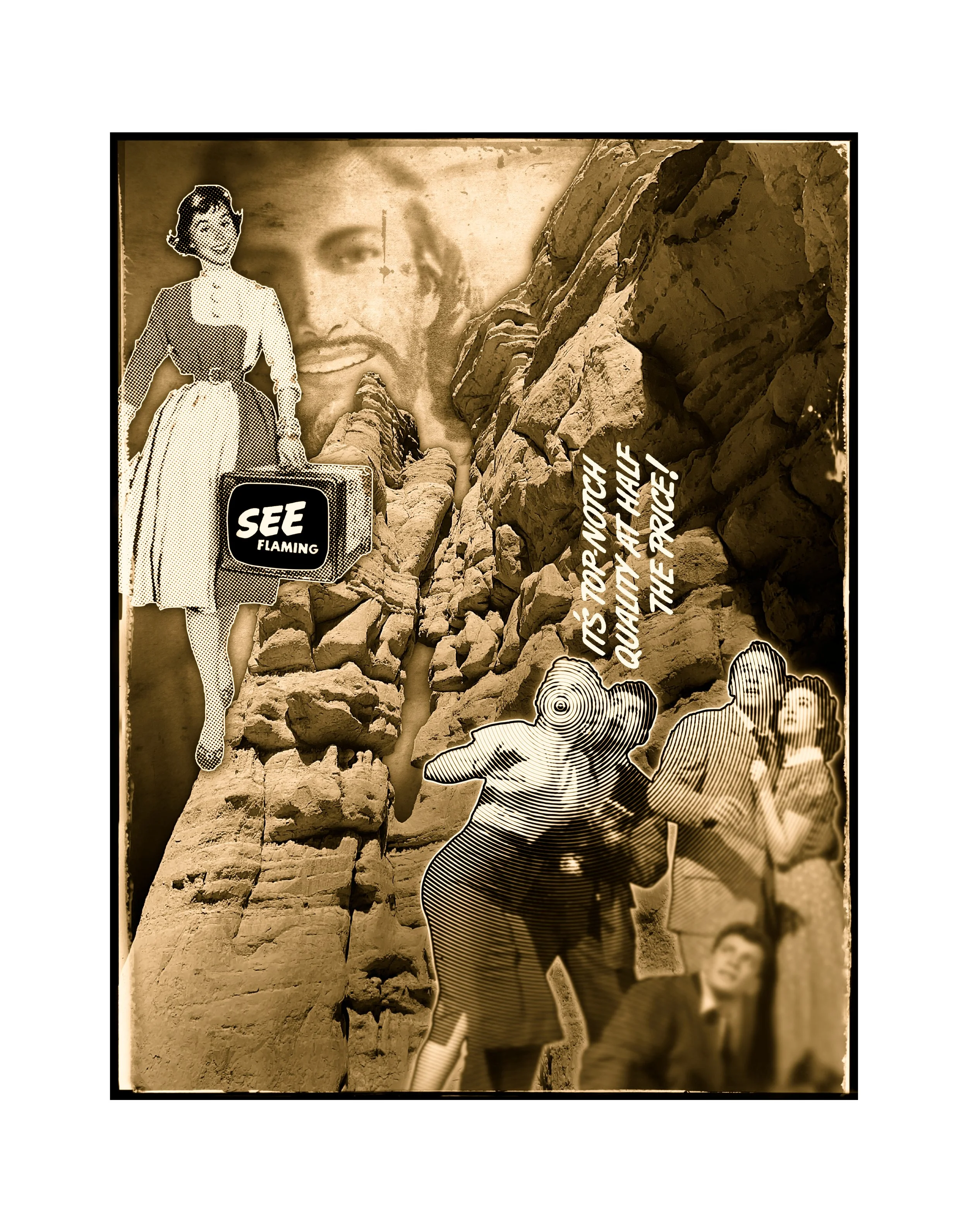 260706 White Jesus at the White Place (Sepia Reproduction)