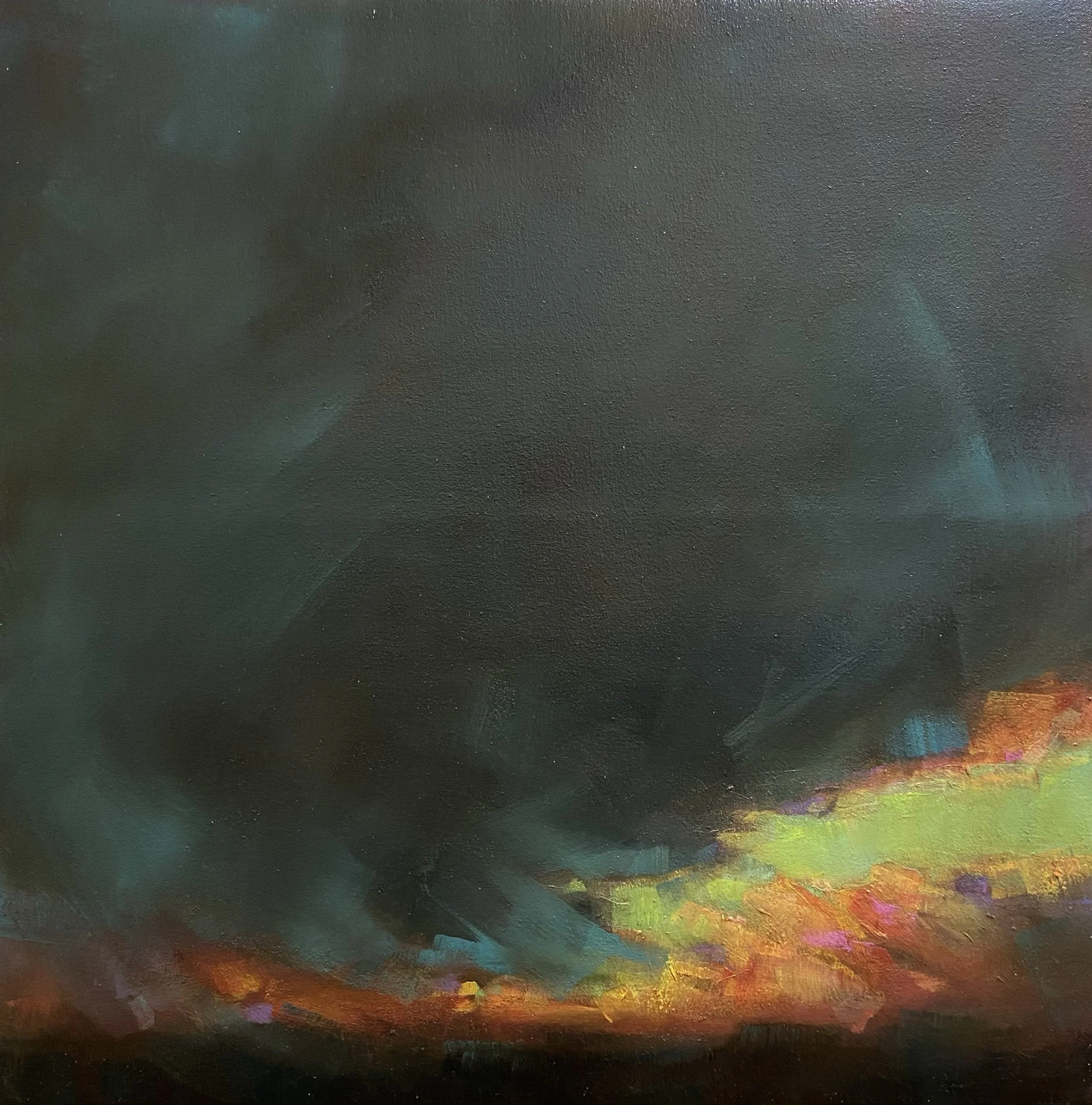 260520 Jemez Skyscape - 20x20" Oil Colors on Stretched Canvas