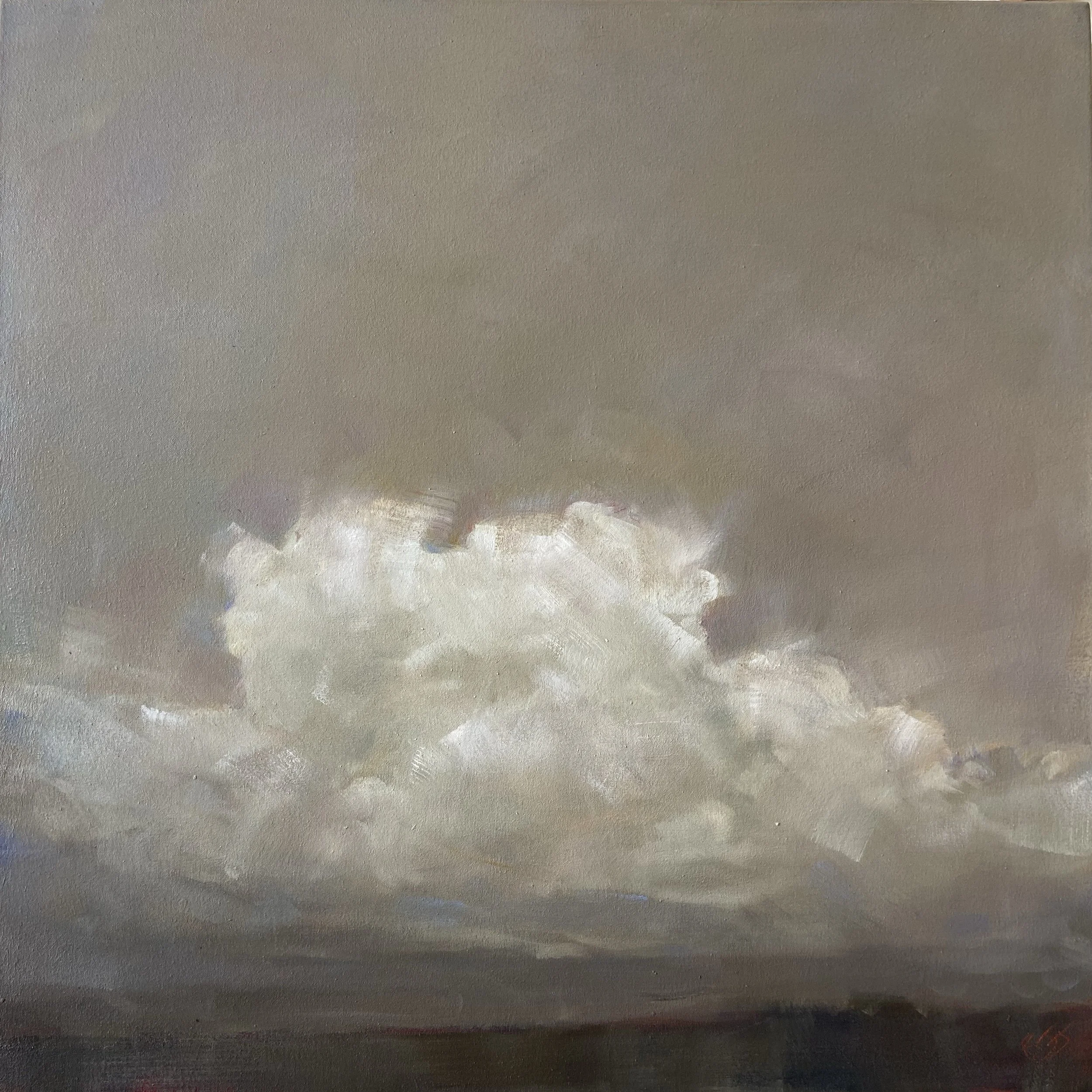 260603 Thunder in Grey - 24x24" Oil Colors on Stretched Canvas