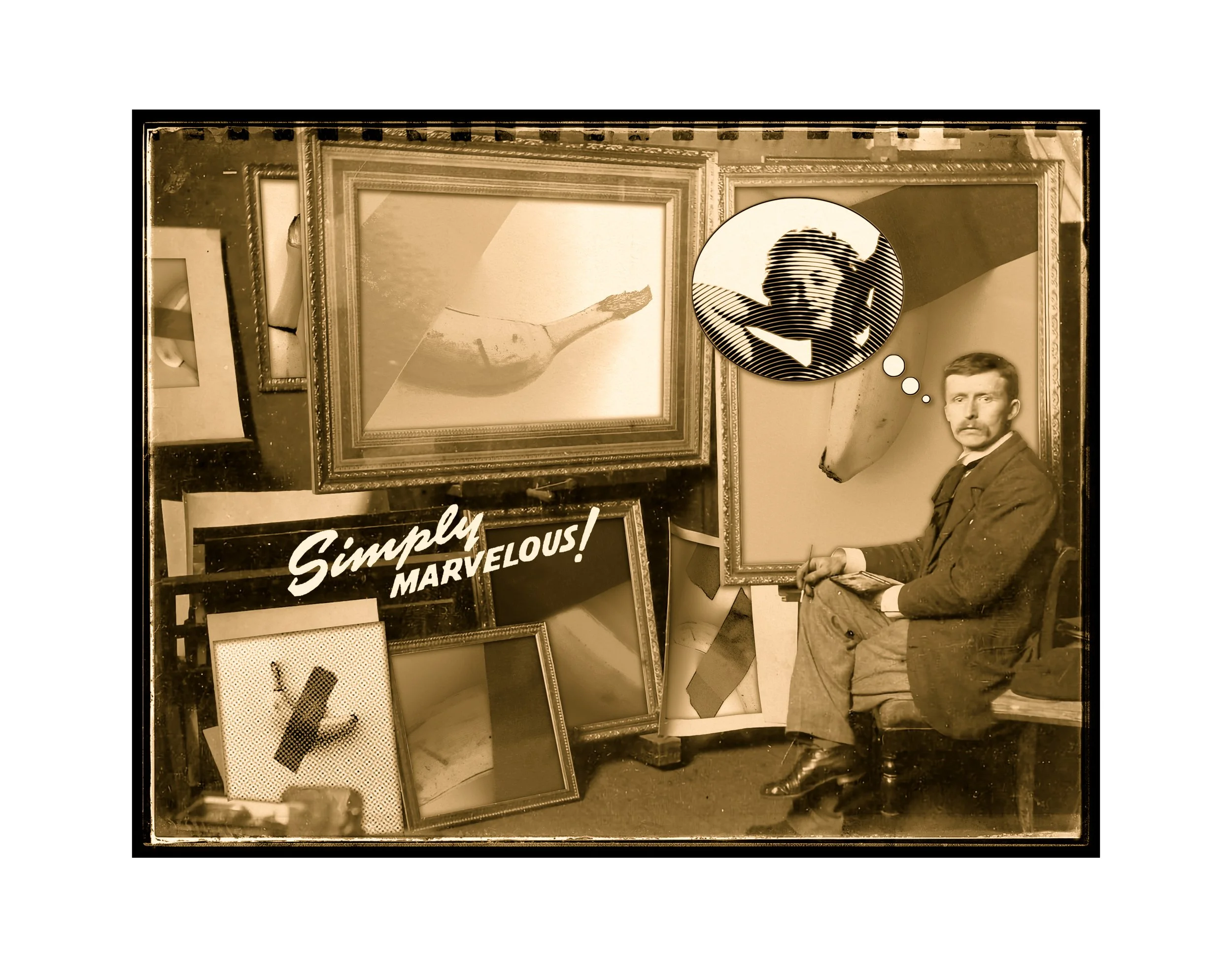 261017 The Artist in His Studio Sepia Print.jpg