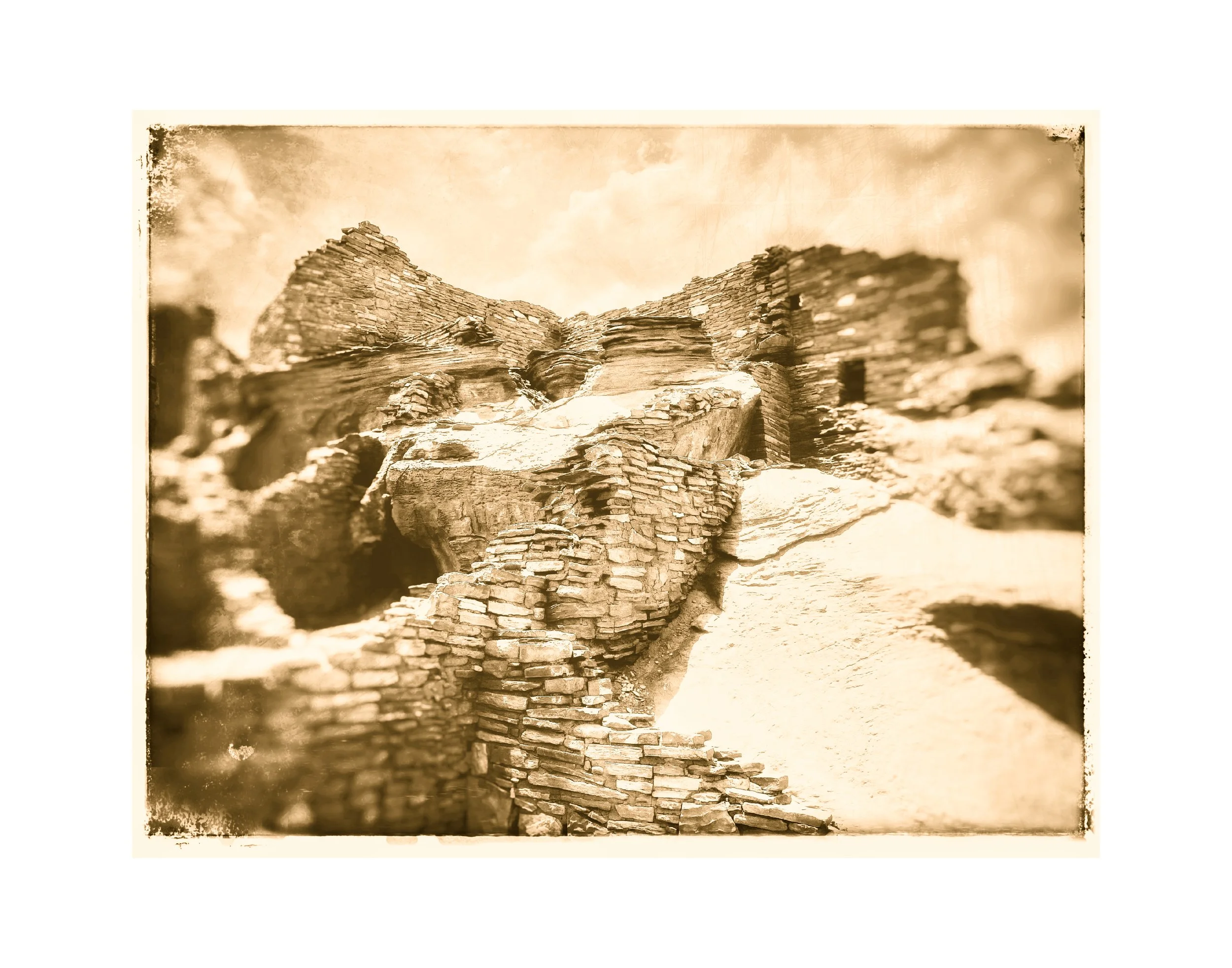 240816 Wupatki Pueblo Ruins (Sepia Reproduction)