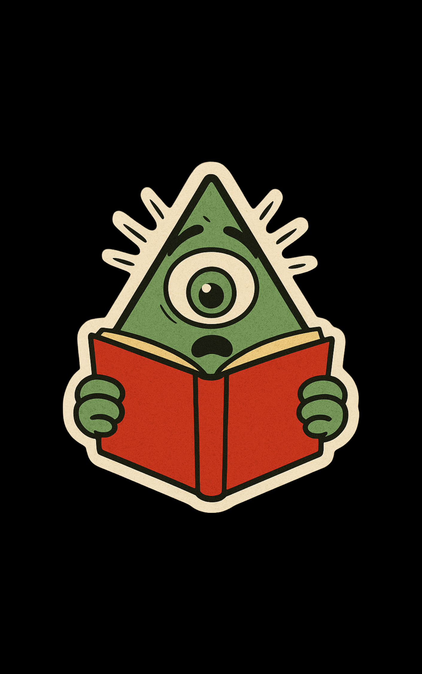 The Panicked Pyramid (Sticker)