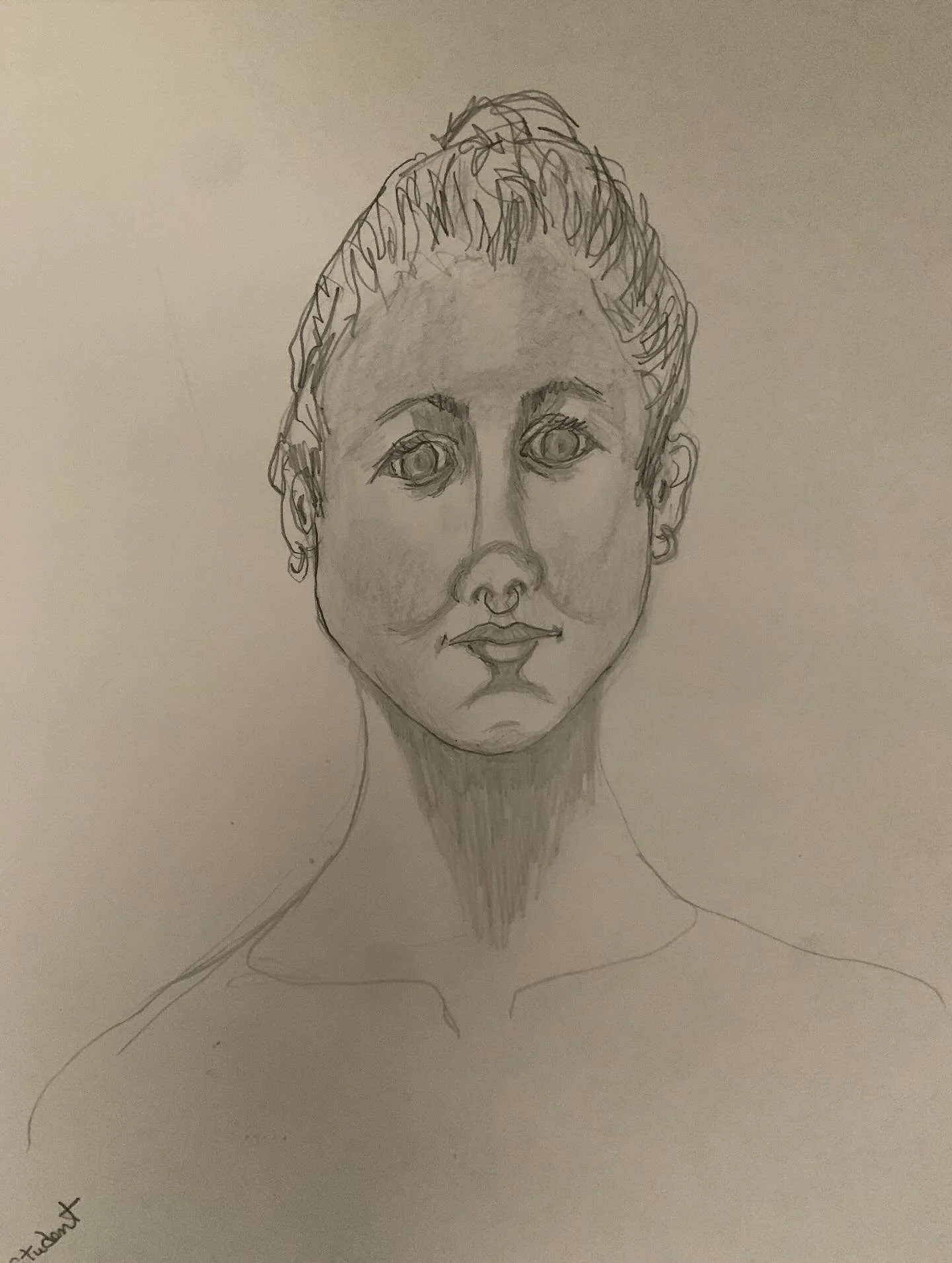 Sketching with the sculptors at Pallet &amp; Chisell #portrait #pencil #pencildrawing