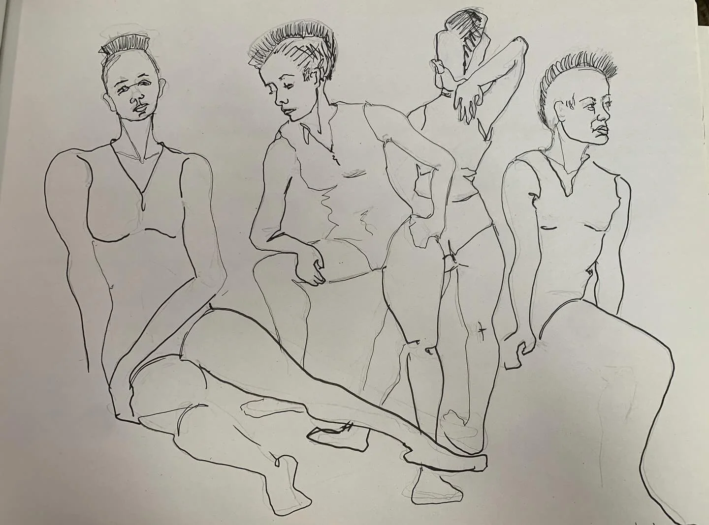 Three to five minute quick sketches. #quickandeasy #quicksketch #chicagoartists