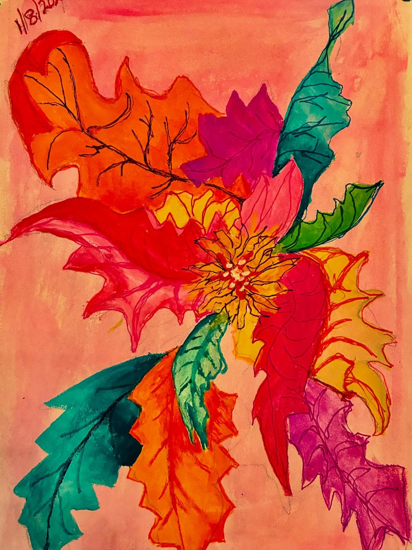 Today fooling with gouache today. #gouache #gouacheonpaper