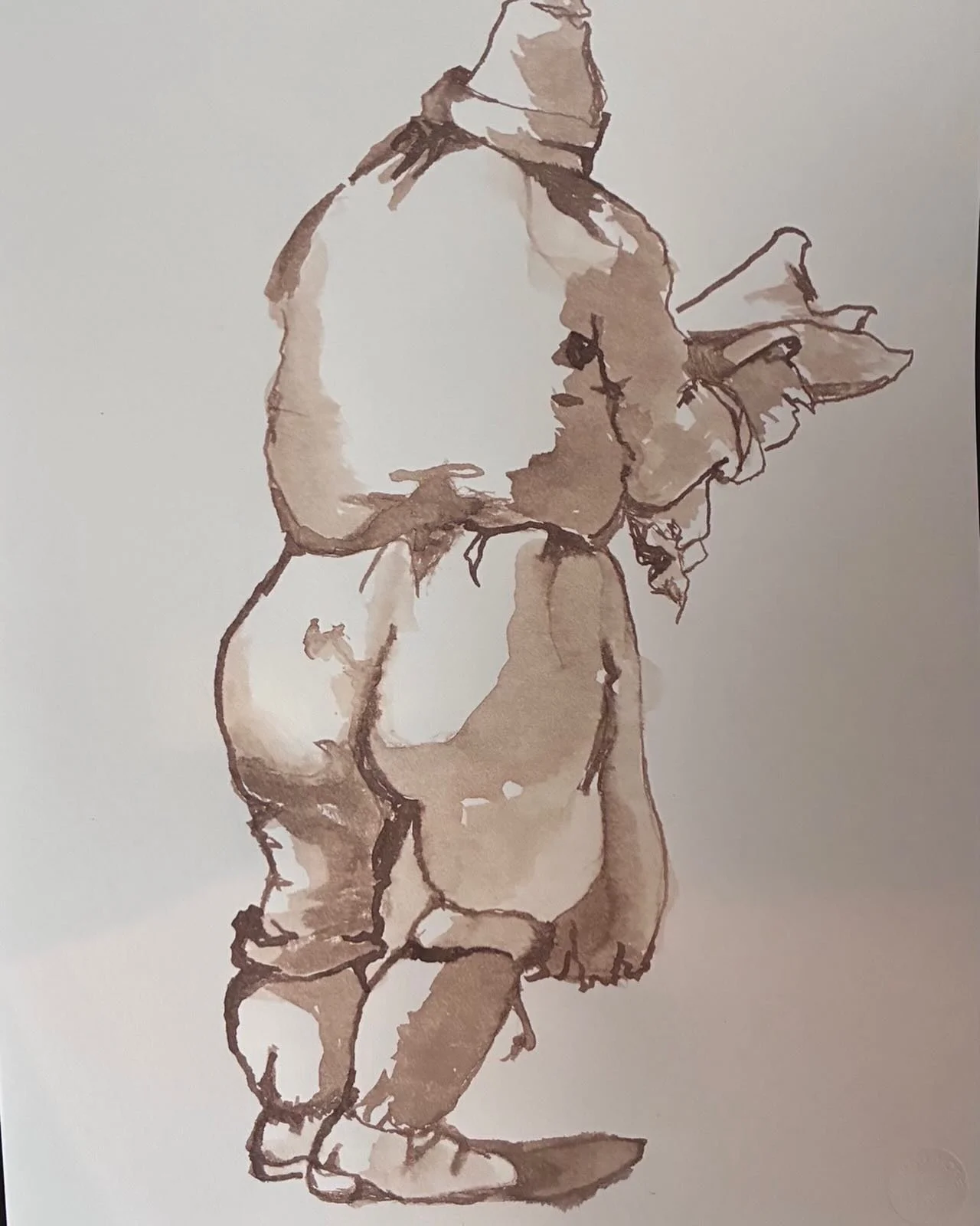 Copy of very old master&rsquo;s with reed pen and ink . #pen #penart #reedpen #chicago