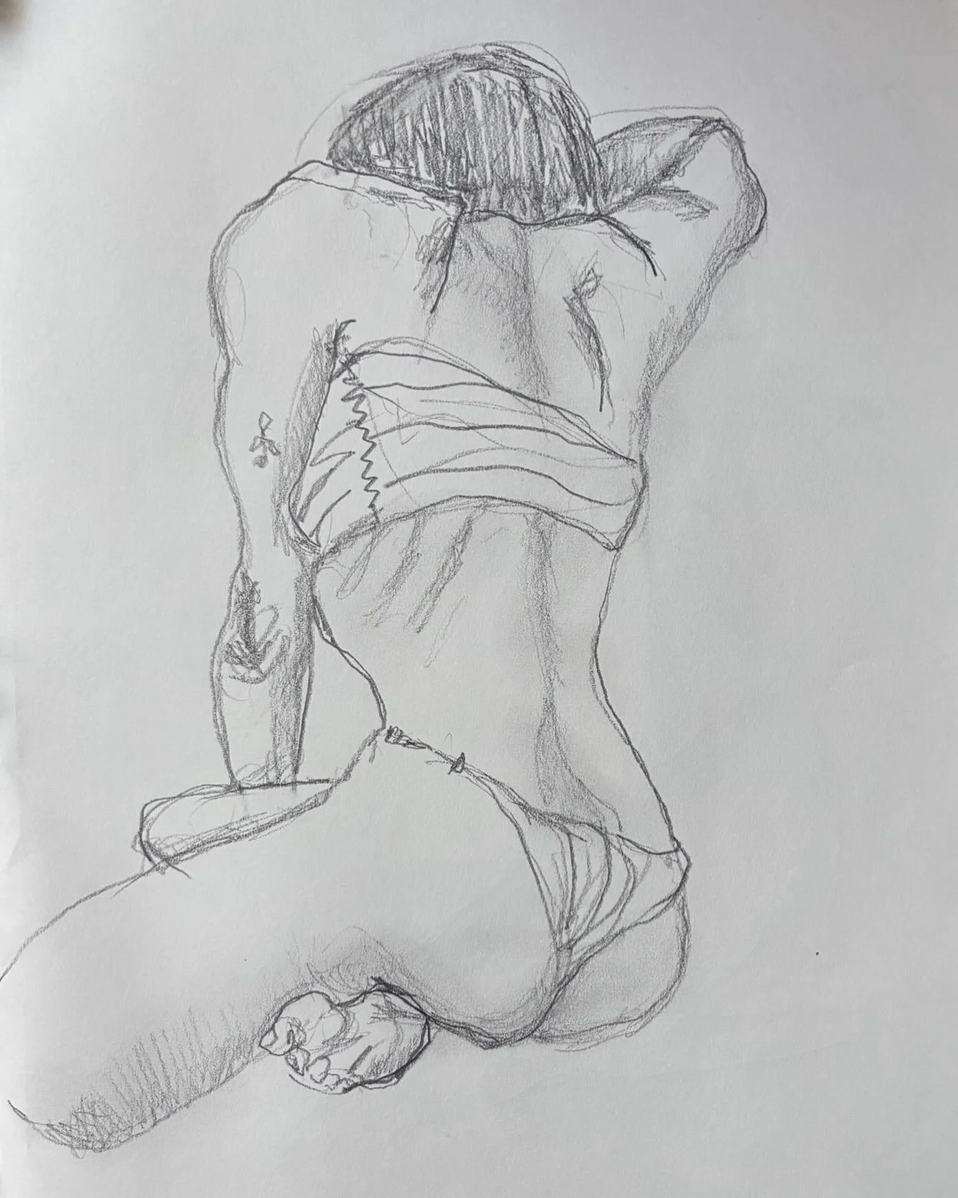 Quick sketch at Pallet &amp; Chisell #pencildrawing #pencilart #chicago