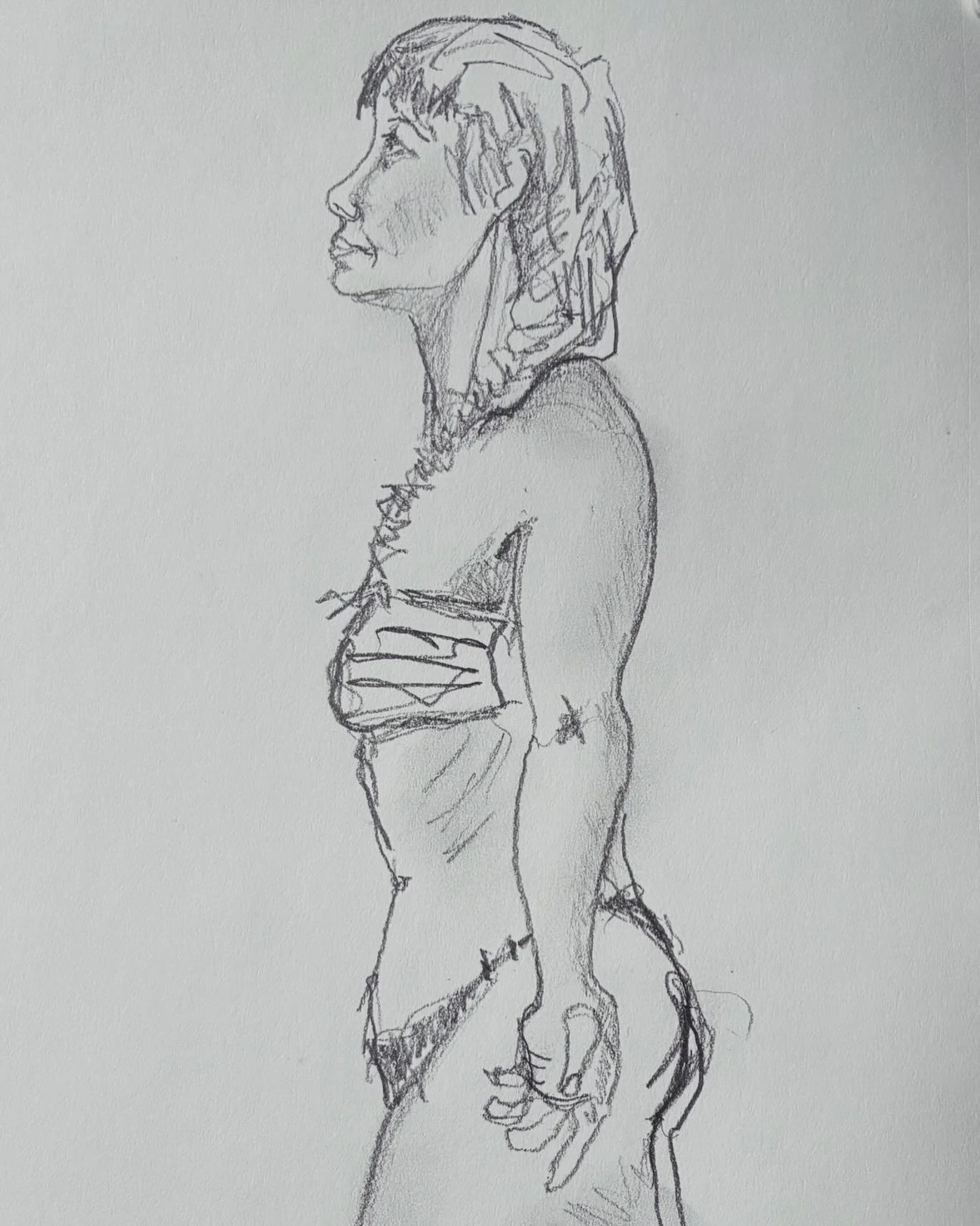 Quick sketch at Pallet  and Chisell #pencildrawing #chicago
