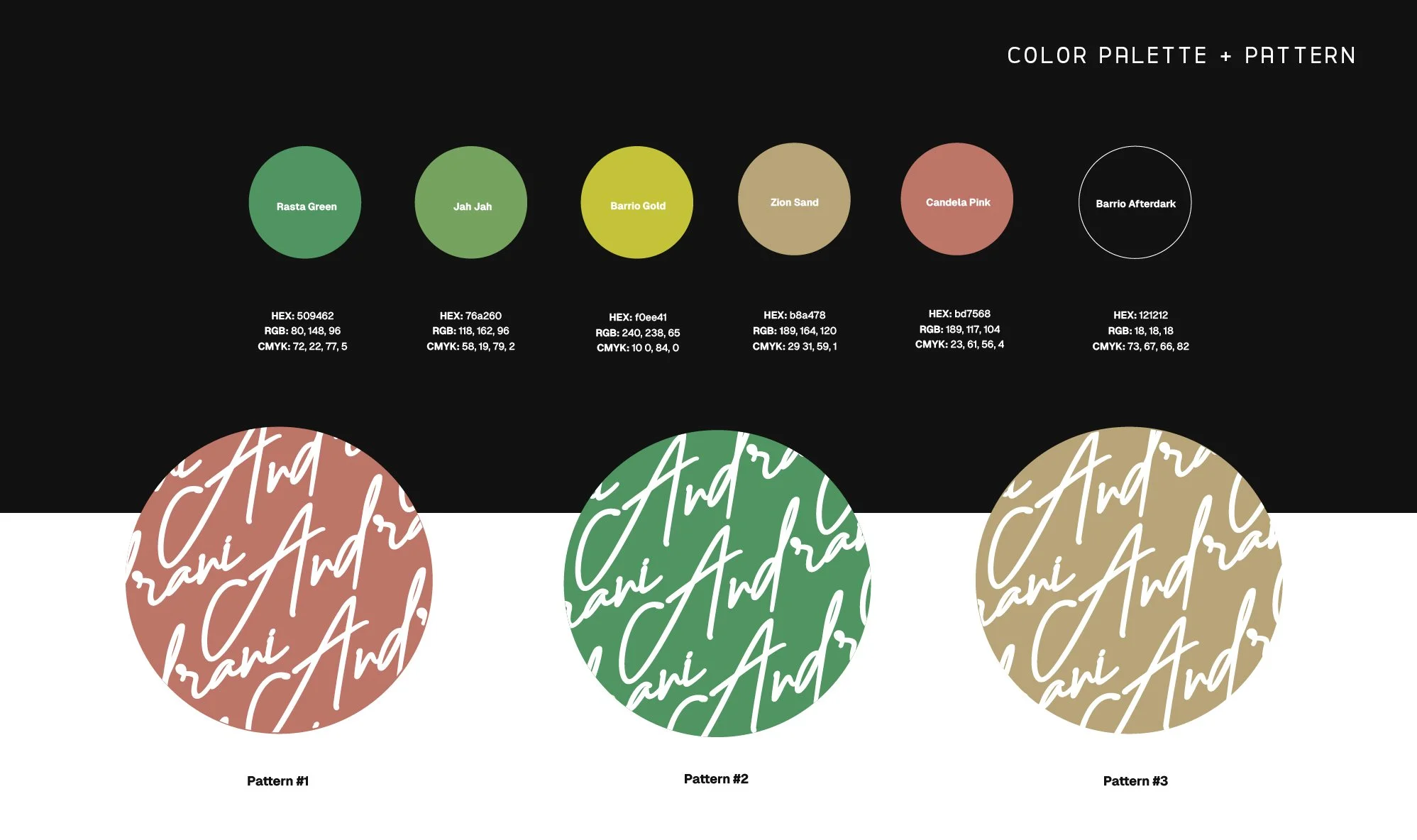 Color Palette & Pattern Design