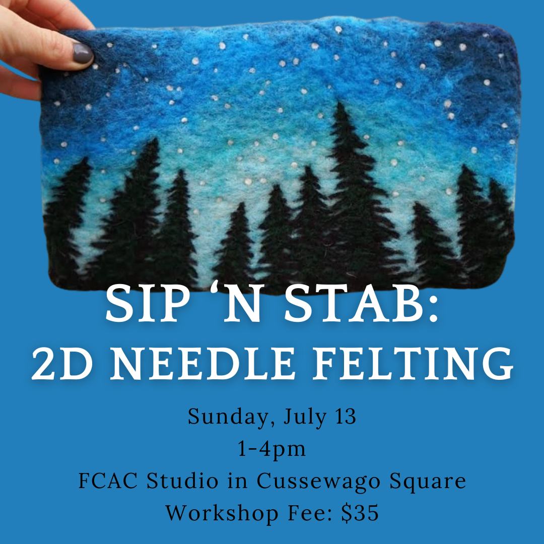 Sip 'N Stab: 2D Needle Felting